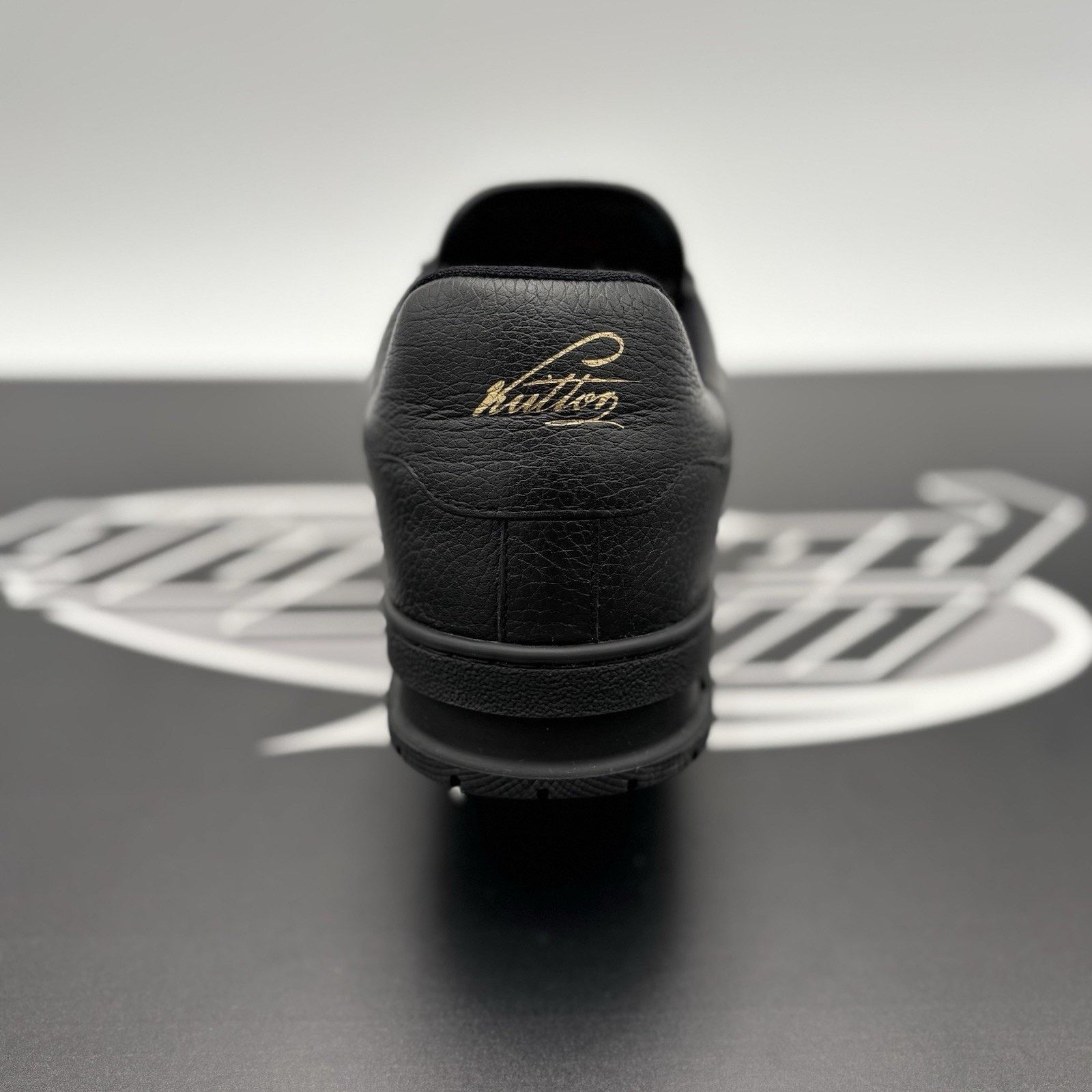 Louis Vuitton Louis Vuitton Hardware Calfskin Trainer ‘ Black, Gold ‘ Size US 10.5 / EU 43-44 - 3 Thumbnail