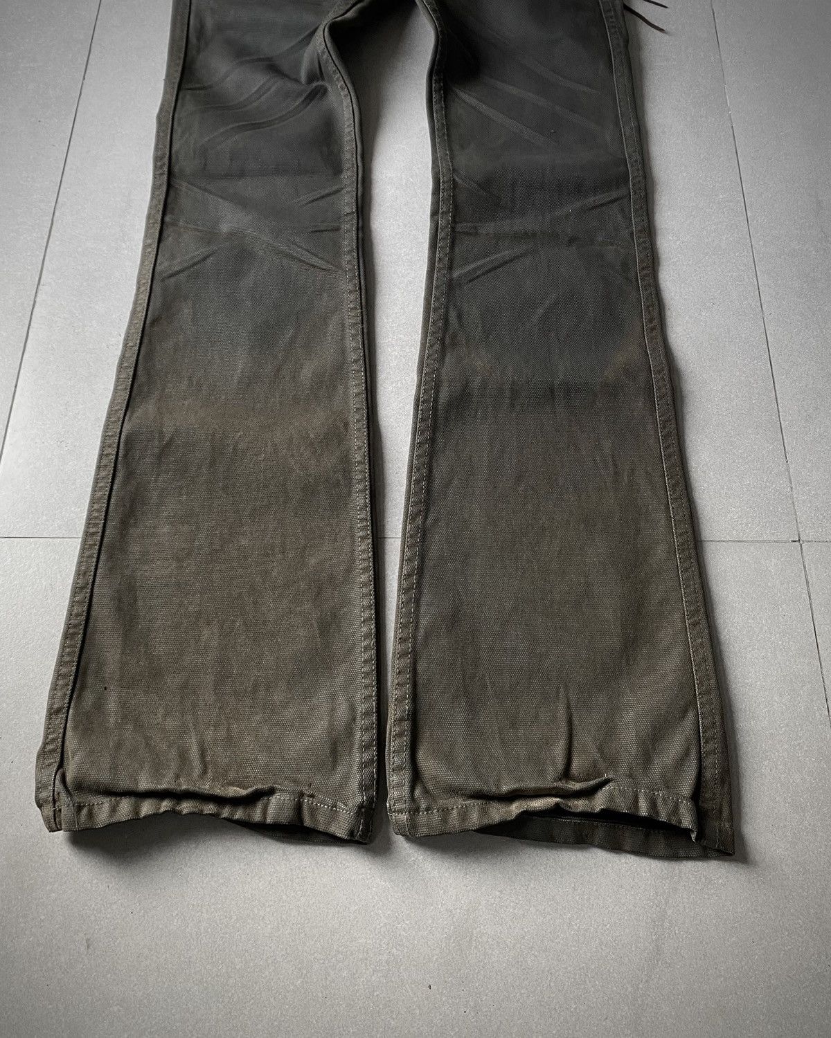 Cook Jeans Cook Jeans Mudwash Detachable Leather Pocket Wax Flare Denim Size US 29 - 7 Thumbnail