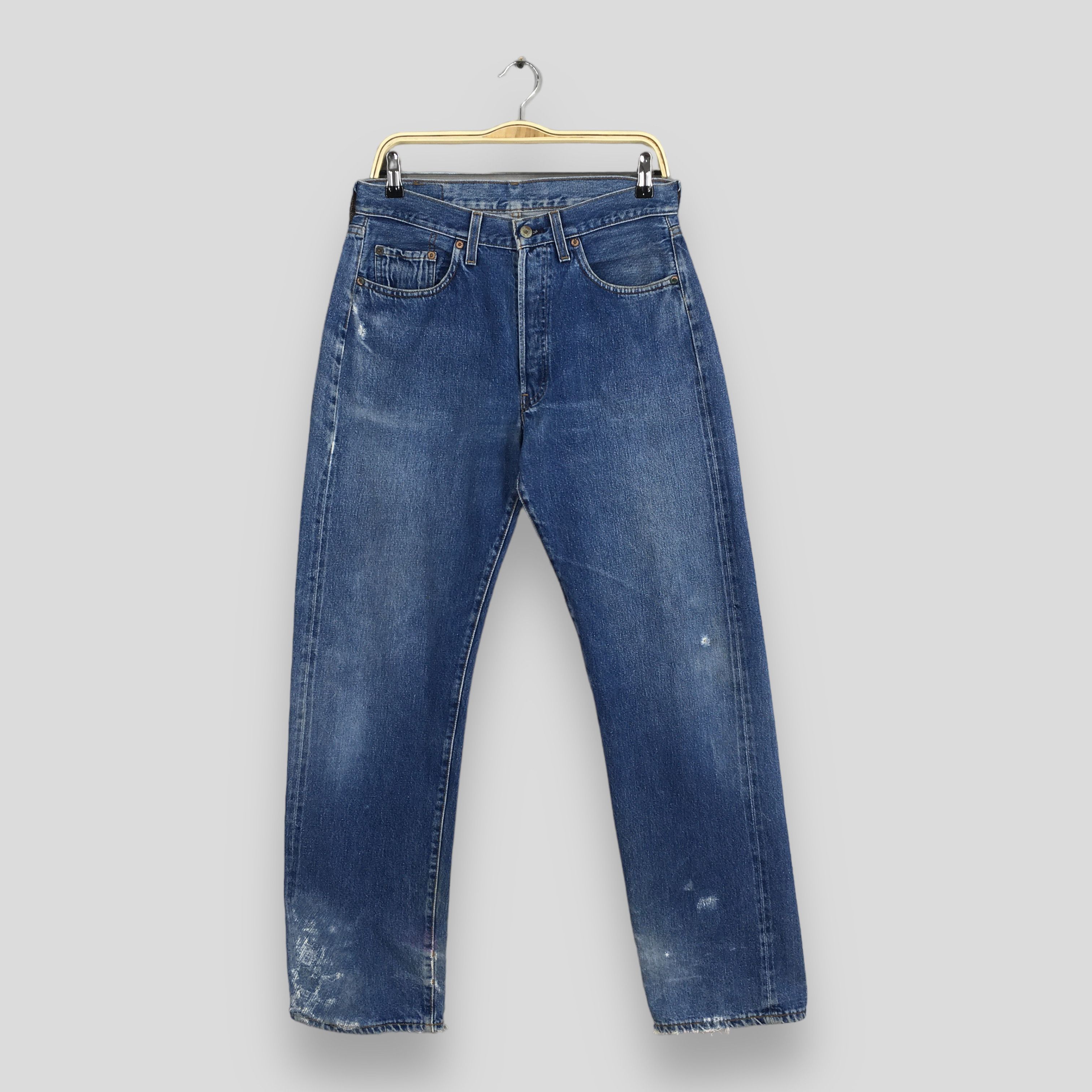 image of Size 30X31.5 Vintage 70's Levi's 501 Selvedge Stonewash Jeans in Blue, Men's