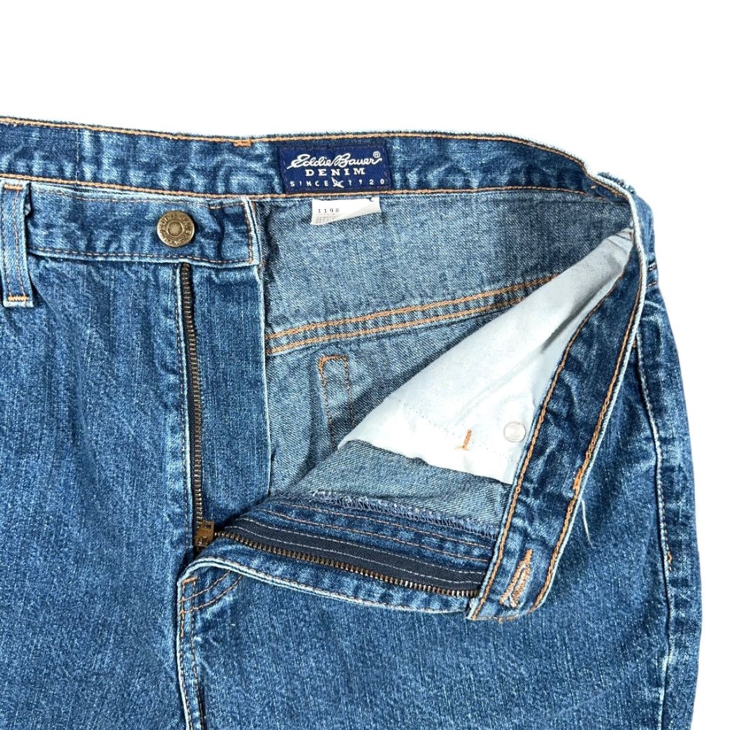 Eddie Bauer VINTAGE Eddie Bauer Jeans Mens 28x30 Blue Straight 90s Denim 5-Pocket Design Size US 28 / EU 44 - 4 Thumbnail