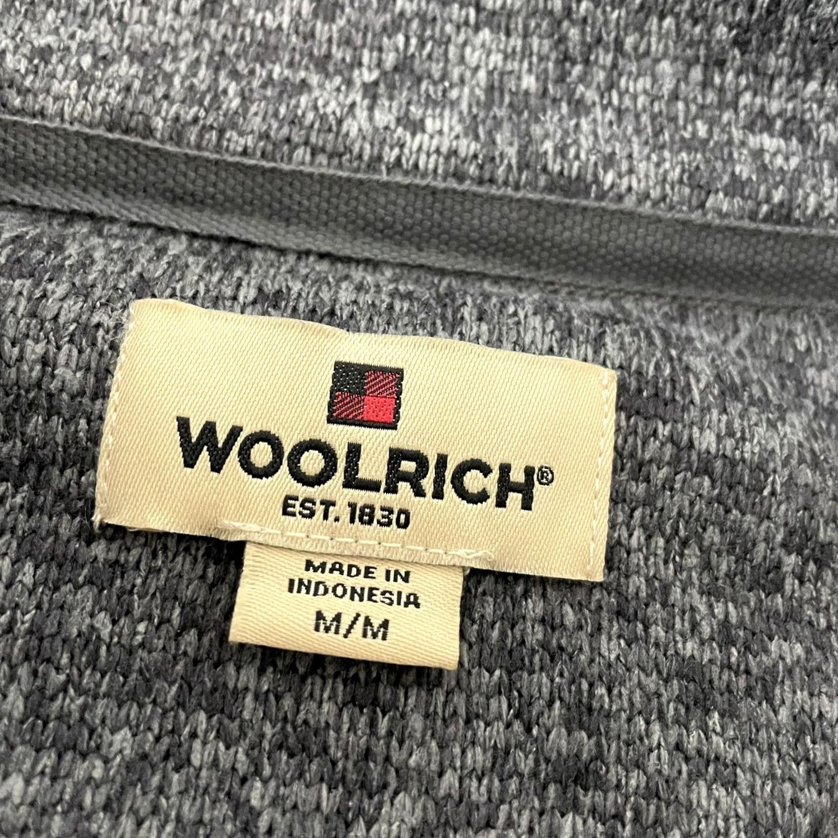 Vintage Woolrich Men's 1/4 Zip Fleece Jacket Gray Size M Size US M / EU 48-50 / 2 - 2 Thumbnail