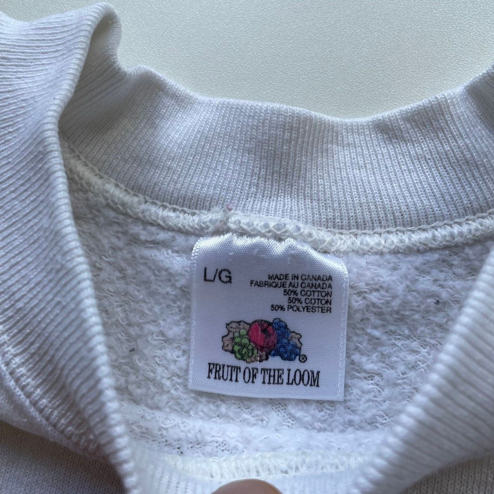Vintage Vintage 90s White Blank Basic Raglan Crewneck Medium Rare Size US M / EU 48-50 / 2 - 4 Thumbnail