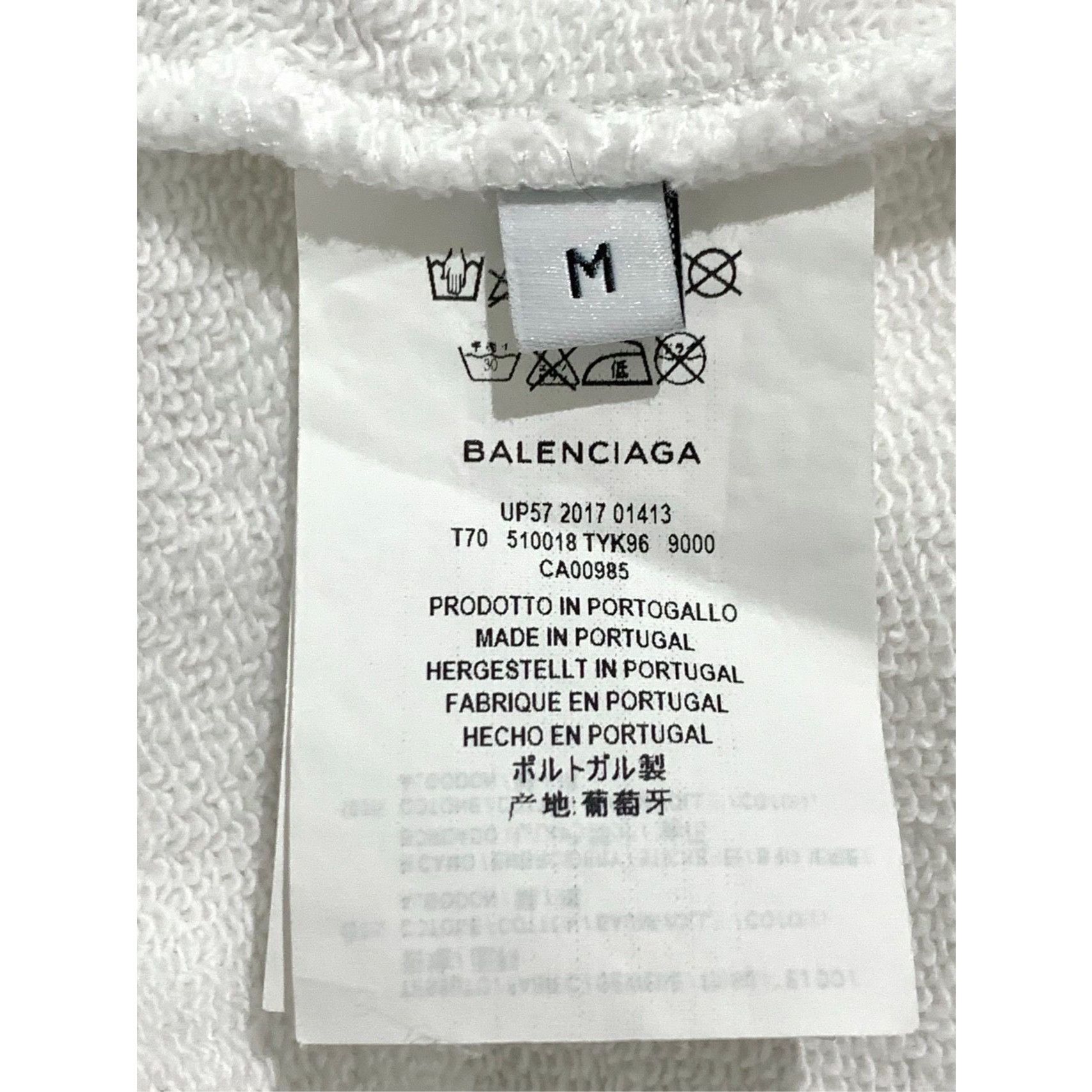 Balenciaga Balenciaga White Kering Hoodie Medium Size Unisex Cotton Ble Size M / US 6-8 / IT 42-44 - 3 Thumbnail