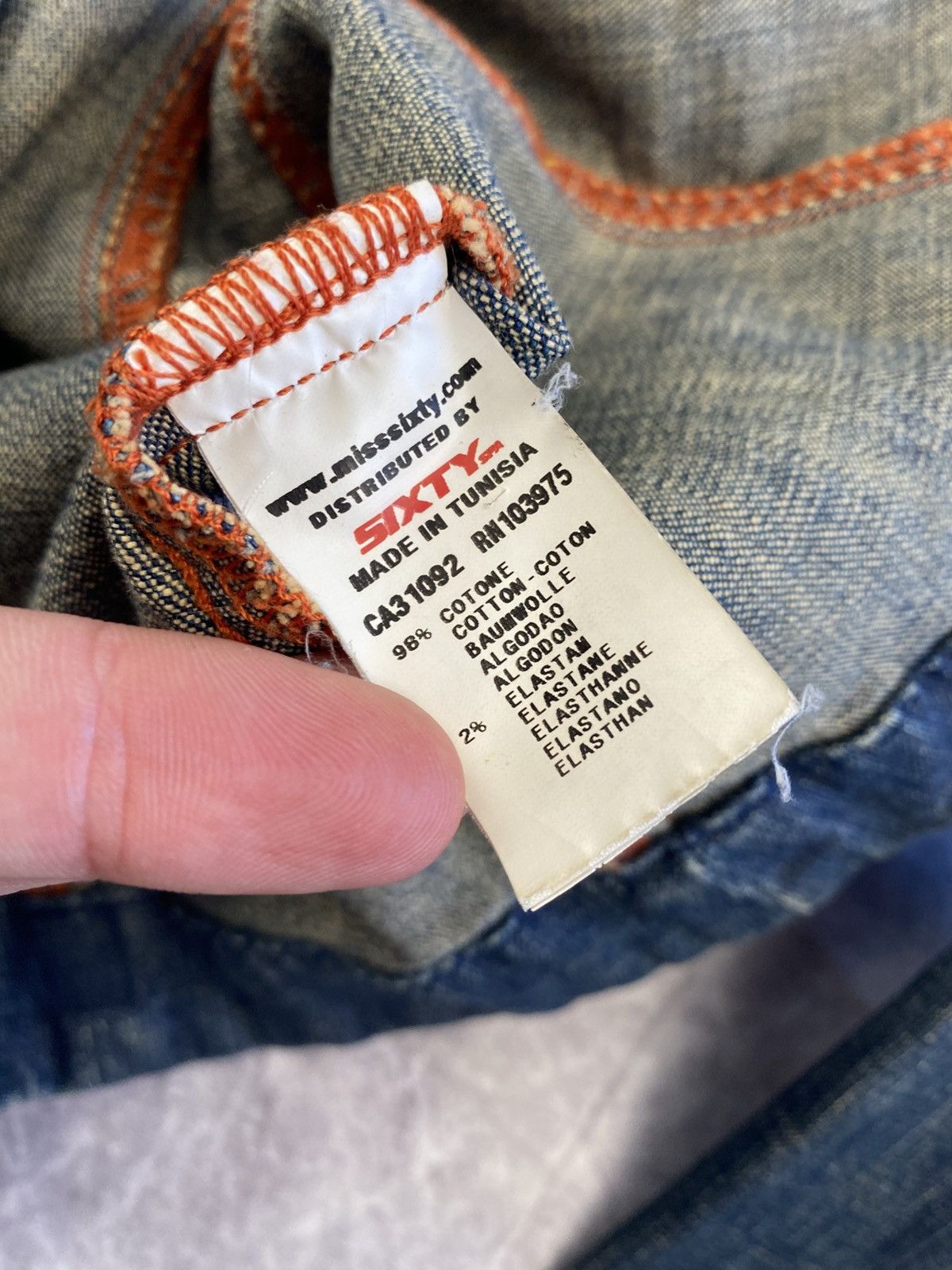 Miss Sixty Miss Sixty Distressed Denim Jacket Y2K Size S / US 4 / IT 40 - 6 Thumbnail