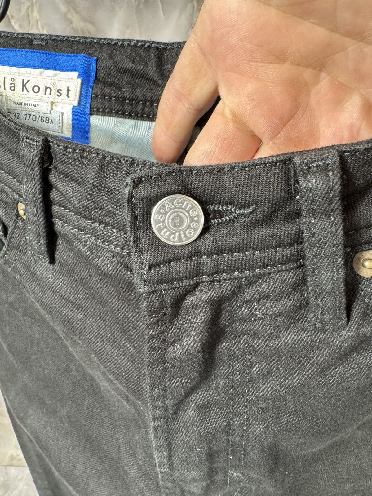 Acne Studios Acne Studios South Stay Black Skini Jeans Size 27" / US 4 / IT 40 - 4 Thumbnail