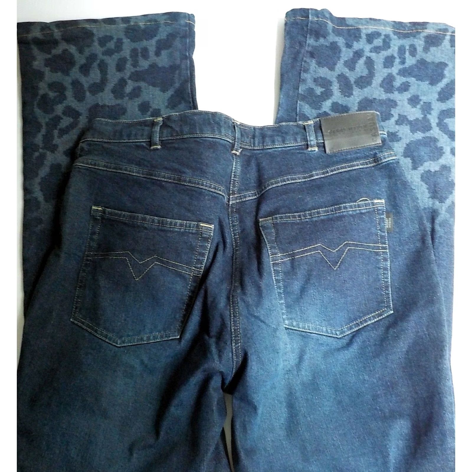 Gerry Weber Gerry Weber Edition Casual Jeans Bootcut Blue 14 Inseam 31 Animal Print Bottoms Zipper Fly 5 Pocket Womens Size 36" / US 14 / IT 50 - 6 Thumbnail