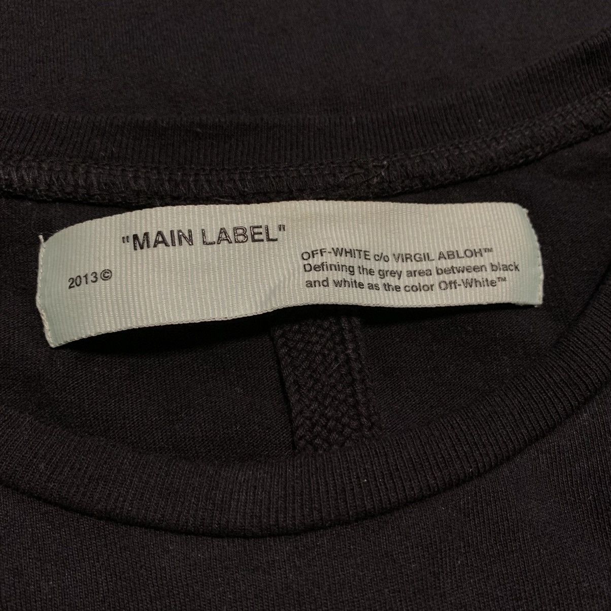 Off White Medium Impressionism Black Tee Virgil Abloh Menswear