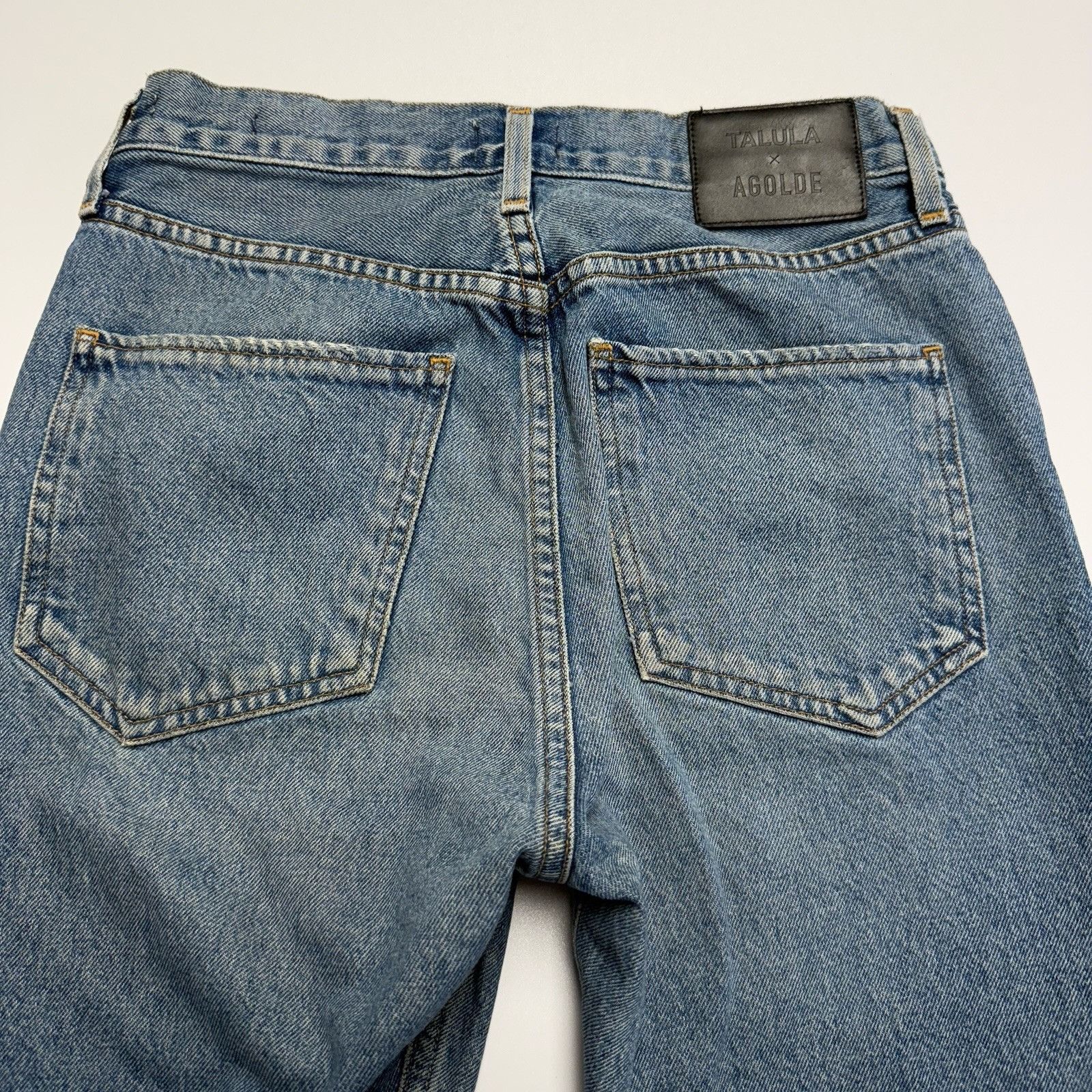 Agolde Talula x Agolde Jeans Womens 24 (27x27) Blue High Rise Taper Size 24" / US 00 / IT 34 - 4 Thumbnail