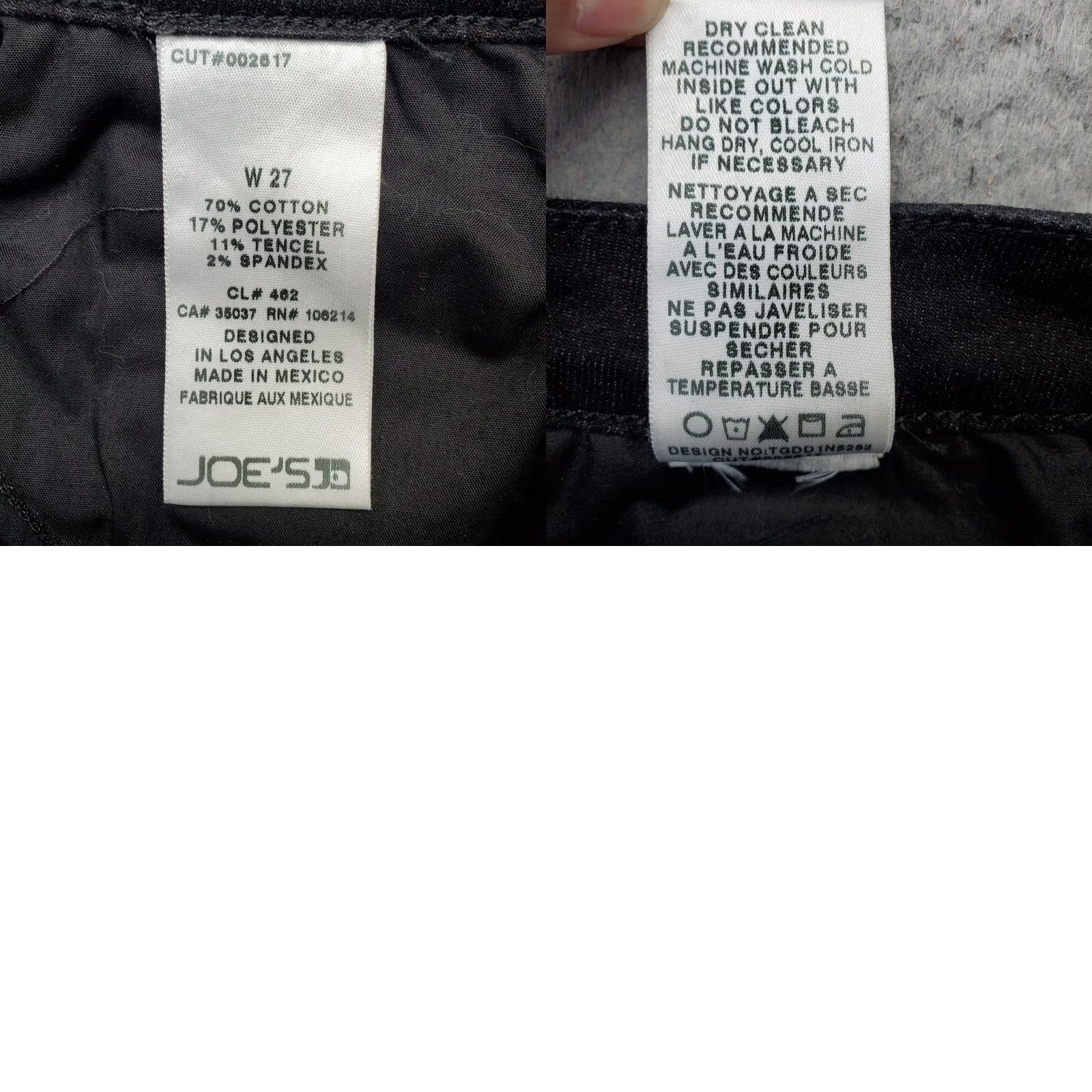 Vintage Joe's Jeans Skinny Jeans Womens Size 27 Black Denim 5-Pocket Design Dark Wash Slim Fit Size 27" / US 4 / IT 40 - 8 Thumbnail