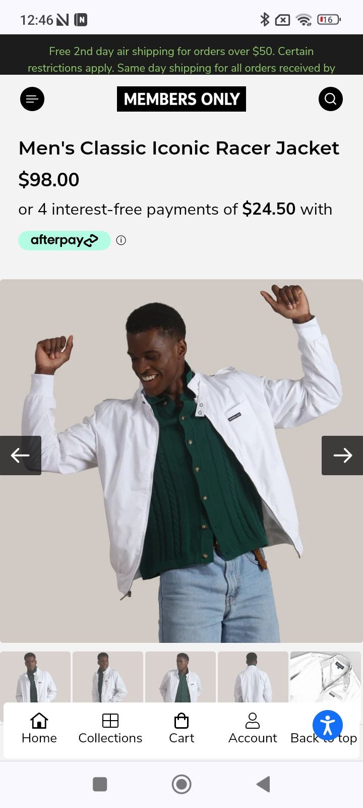 Members Only VTG Members Only 😎 Iconic Racer Jacket Size US L / EU 52-54 / 3 - 4 Thumbnail