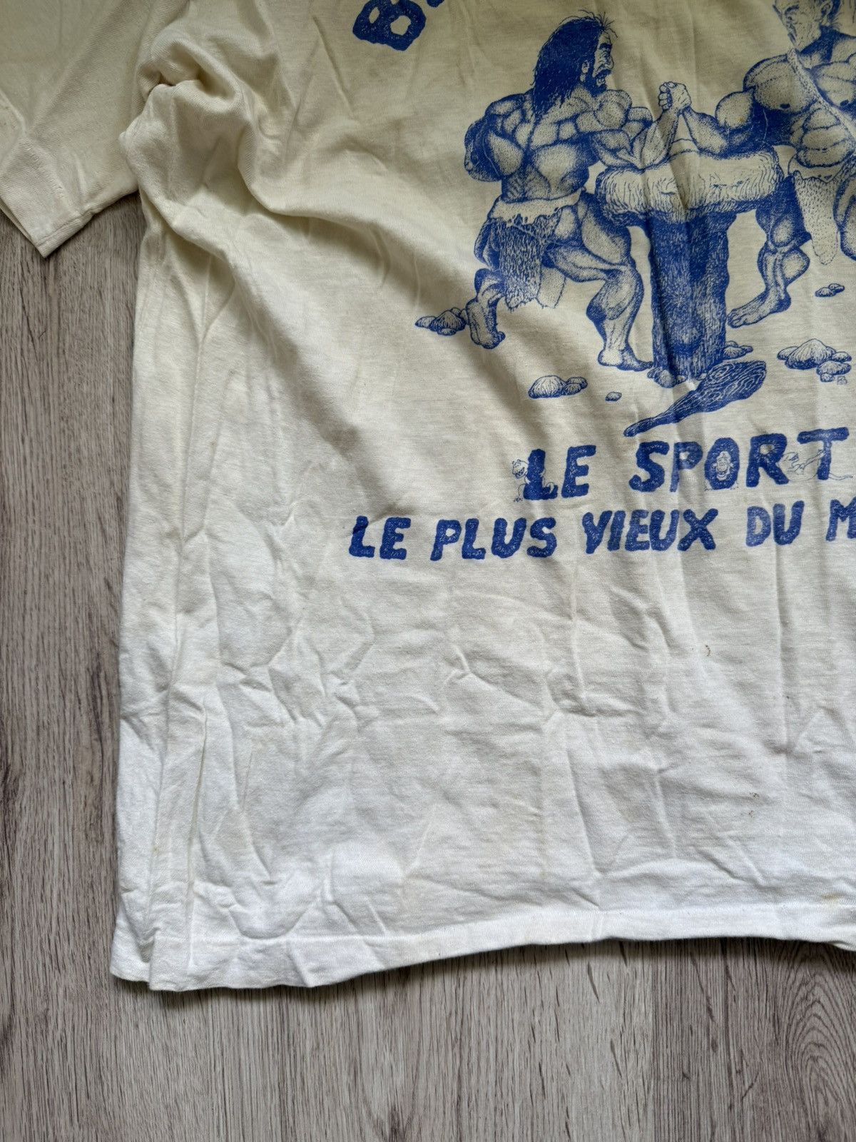 Other Vintage 80s French “Le Bras de Fer” Single Faded Distressed Size US M / EU 48-50 / 2 - 20 Thumbnail