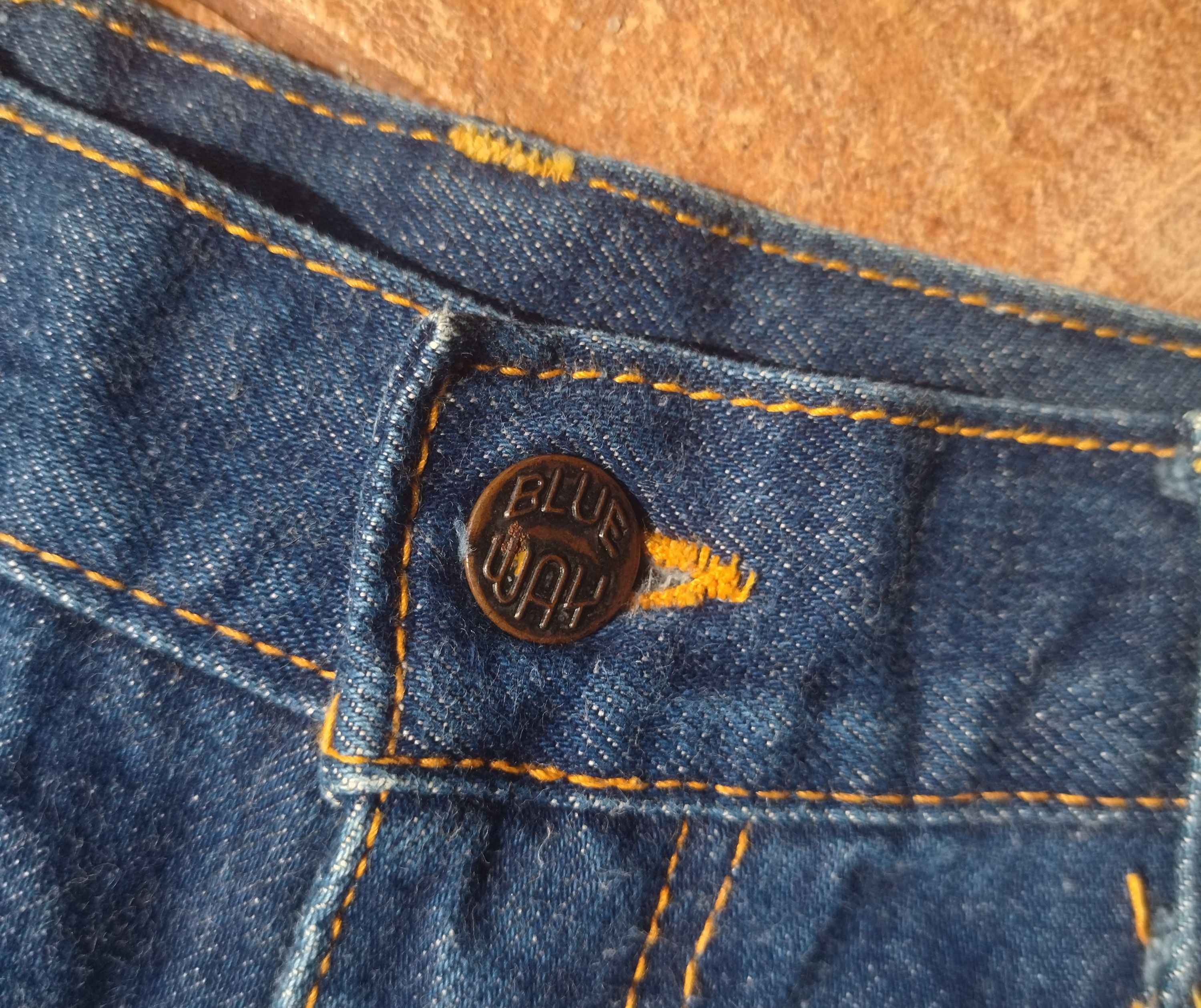 Vintage Vintage 70s Bootcut Jeans Blue Way Half Selvedge Size 28" / US 6 / IT 42 - 5 Thumbnail