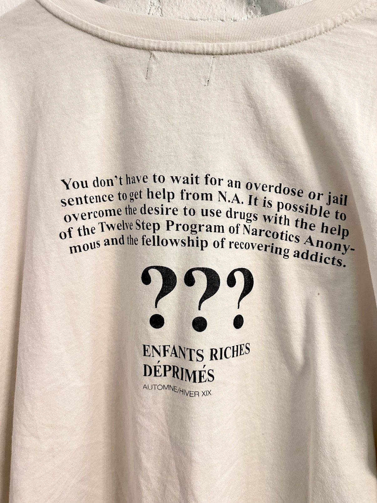 Enfants Riches Deprimes ERD NA DRUG PROBLEM ? NARCOTICS ANONYMOUS 4G Size US XL / EU 56 / 4 - 6 Thumbnail