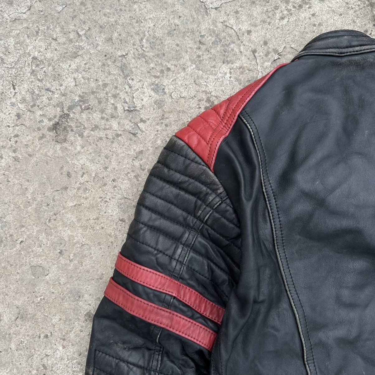 Number (N)ine Vintage Japanese Style Moto Leather Jacket Hype Punk Crazy Size US S / EU 44-46 / 1 - 7 Thumbnail