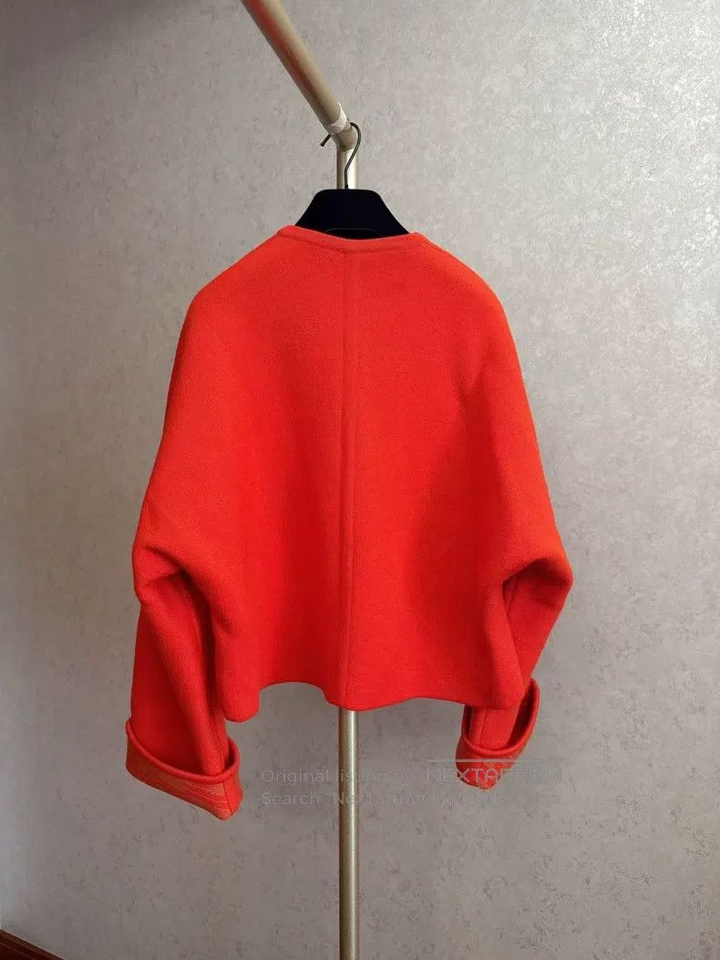 Hermes Hermes Orange Two-sided Jacket Size XXS / US 00 / IT 34 - 4 Thumbnail