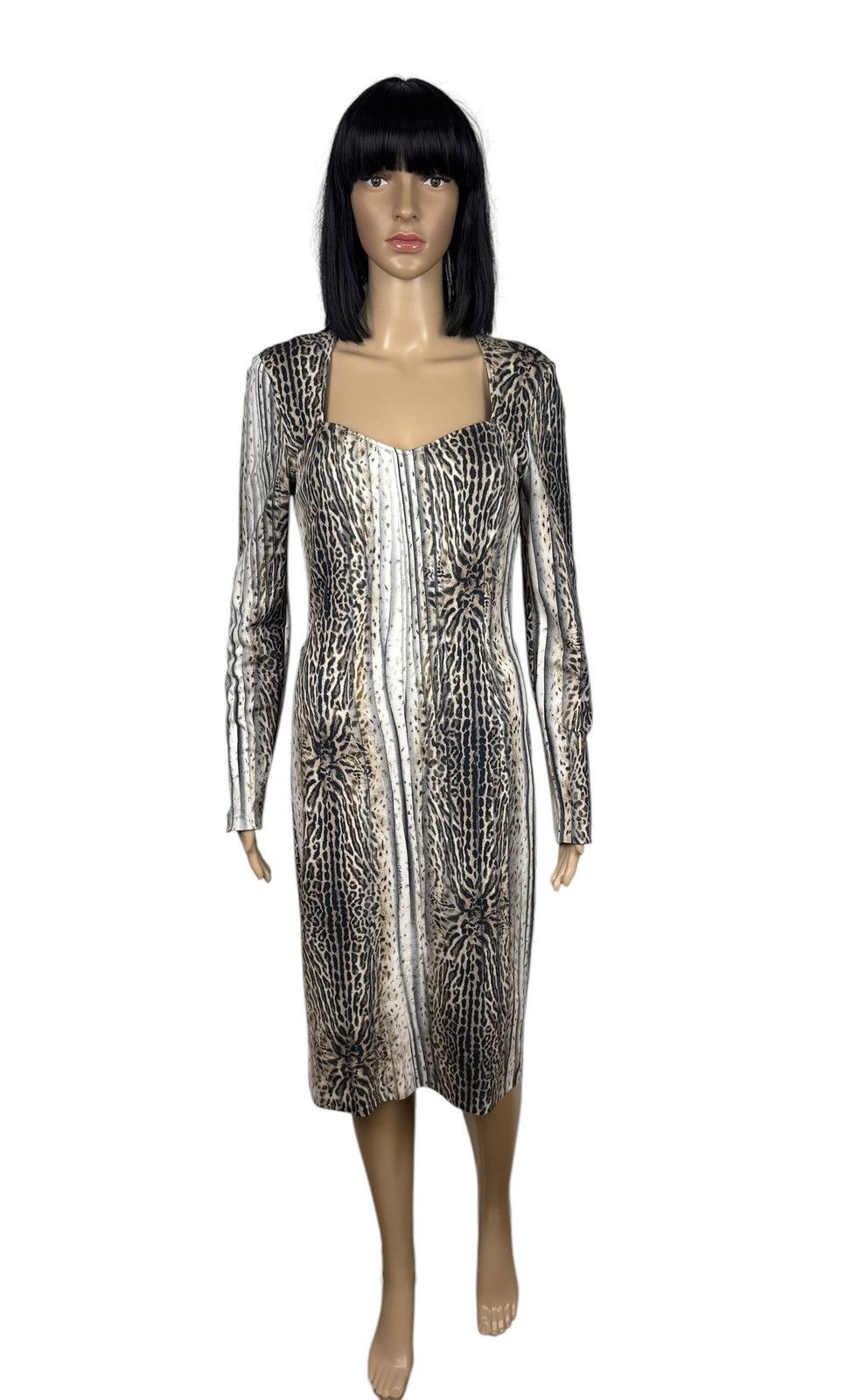 Cavalli Class × Roberto Cavalli Roberto Cavalli Class Dress Animal Print Knee Length IT44 Size M / US 6-8 / IT 42-44 - 2 Thumbnail