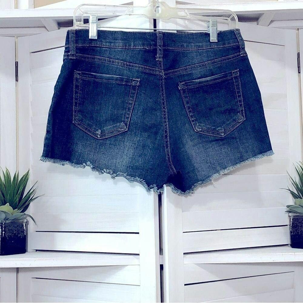 Other Arizona Jeans snap buttons distressed denim jeans shorts S Size 27" / US 4 / IT 40 - 2 Thumbnail