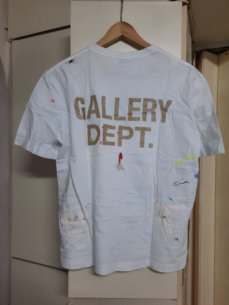 Gallery Dept. × Lanvin Paint Splatter Logo T Shirt Size US XS / EU 42 / 0 - 2 Thumbnail