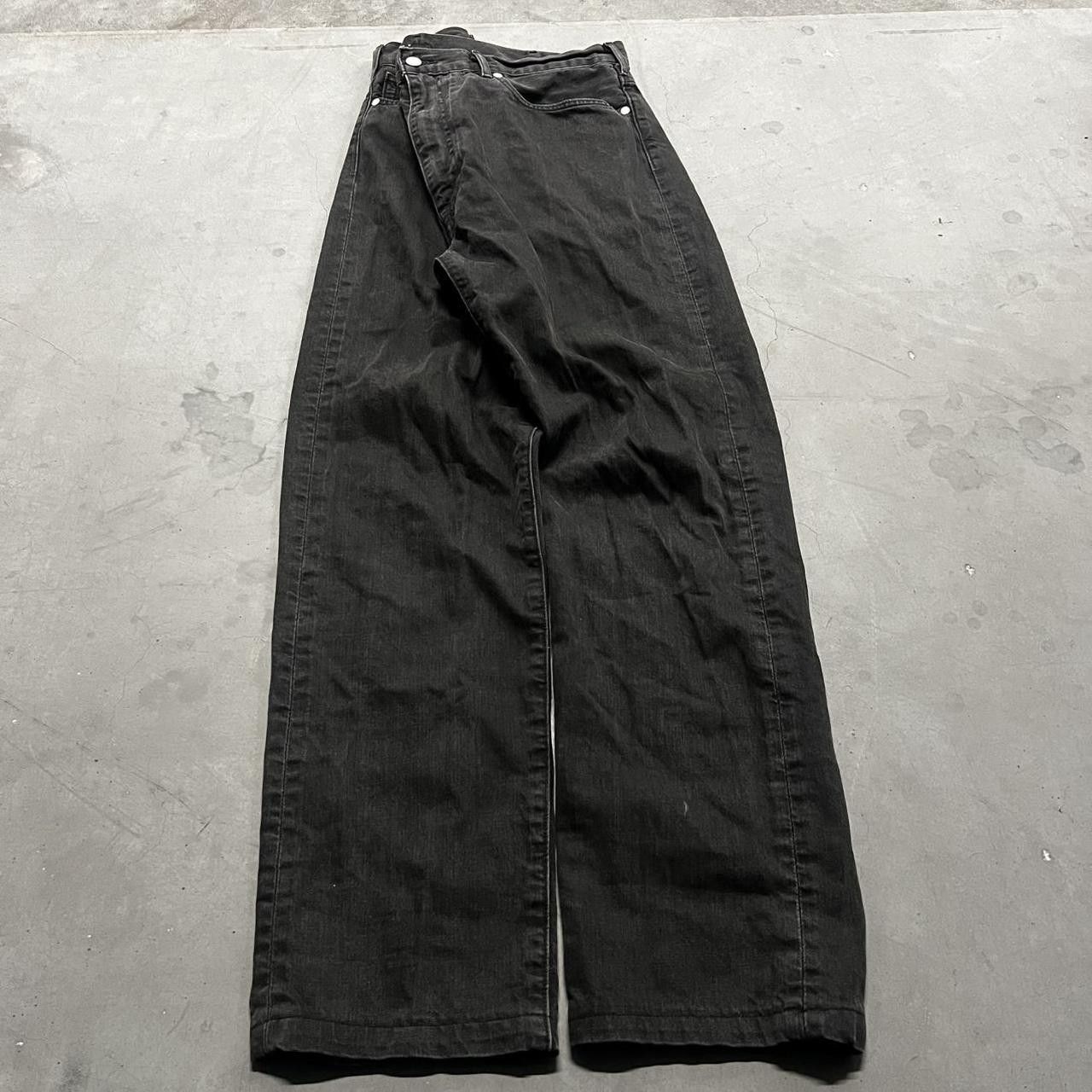 Levi's × Vintage Vintage Y2K Levis White Tab Grunge Black Denim Jeans! Size US 38 / EU 54 - 3 Thumbnail