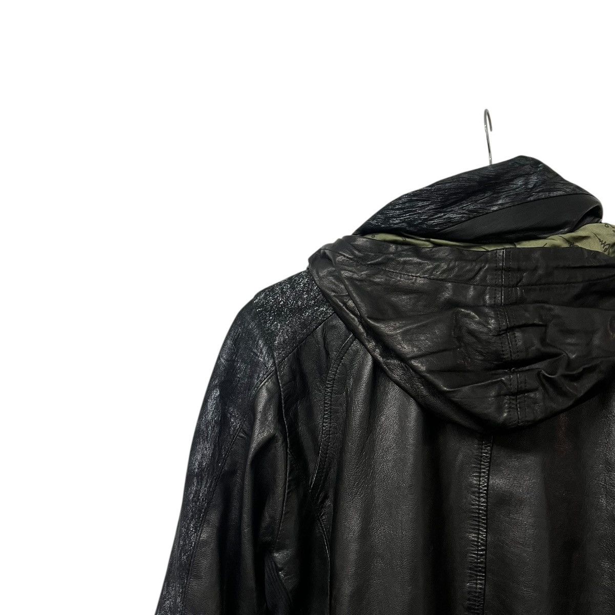 14th Addiction 14th addiction leather hood jacket Size US M / EU 48-50 / 2 - 6 Thumbnail