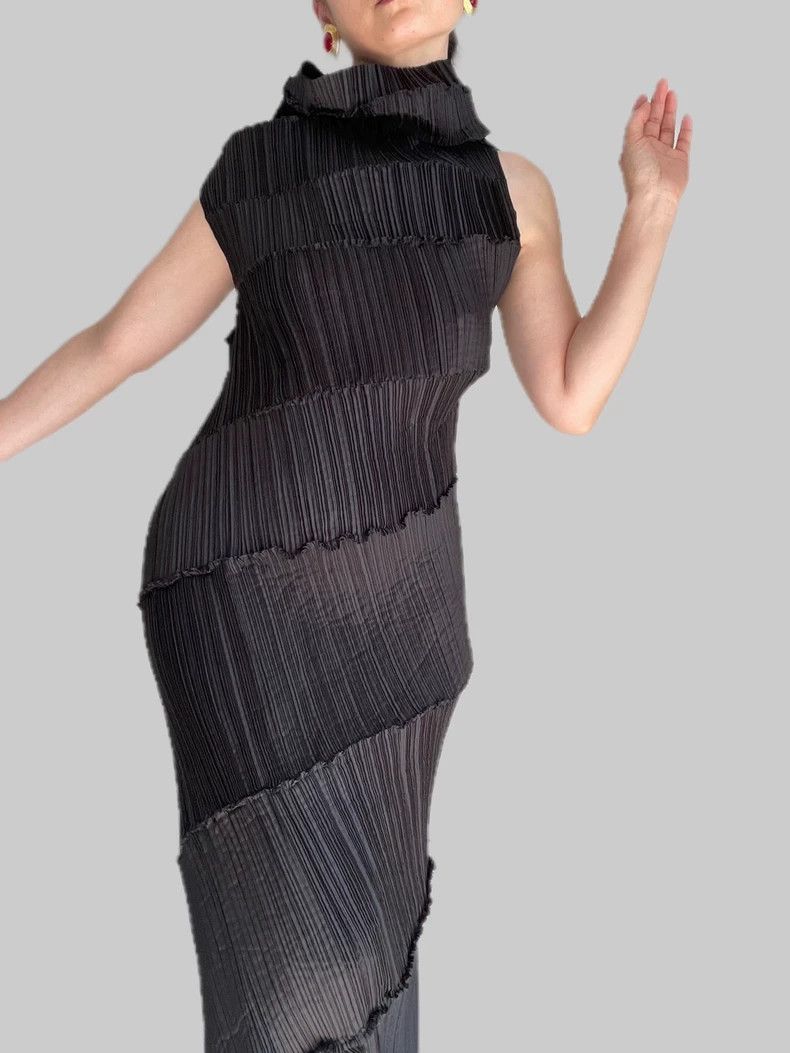 Issey Miyake Issey Miyake size:2 Black main line spiral staircase dress Size M / US 6-8 / IT 42-44 - 3 Thumbnail