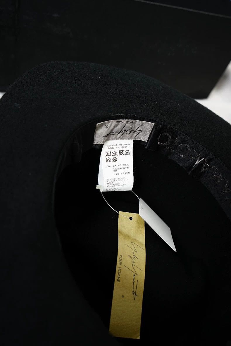 Yohji Yamamoto Yohji Yamamoto Yohji Yamamoto Wide Brim Felt Hat Size ONE SIZE - 4 Thumbnail
