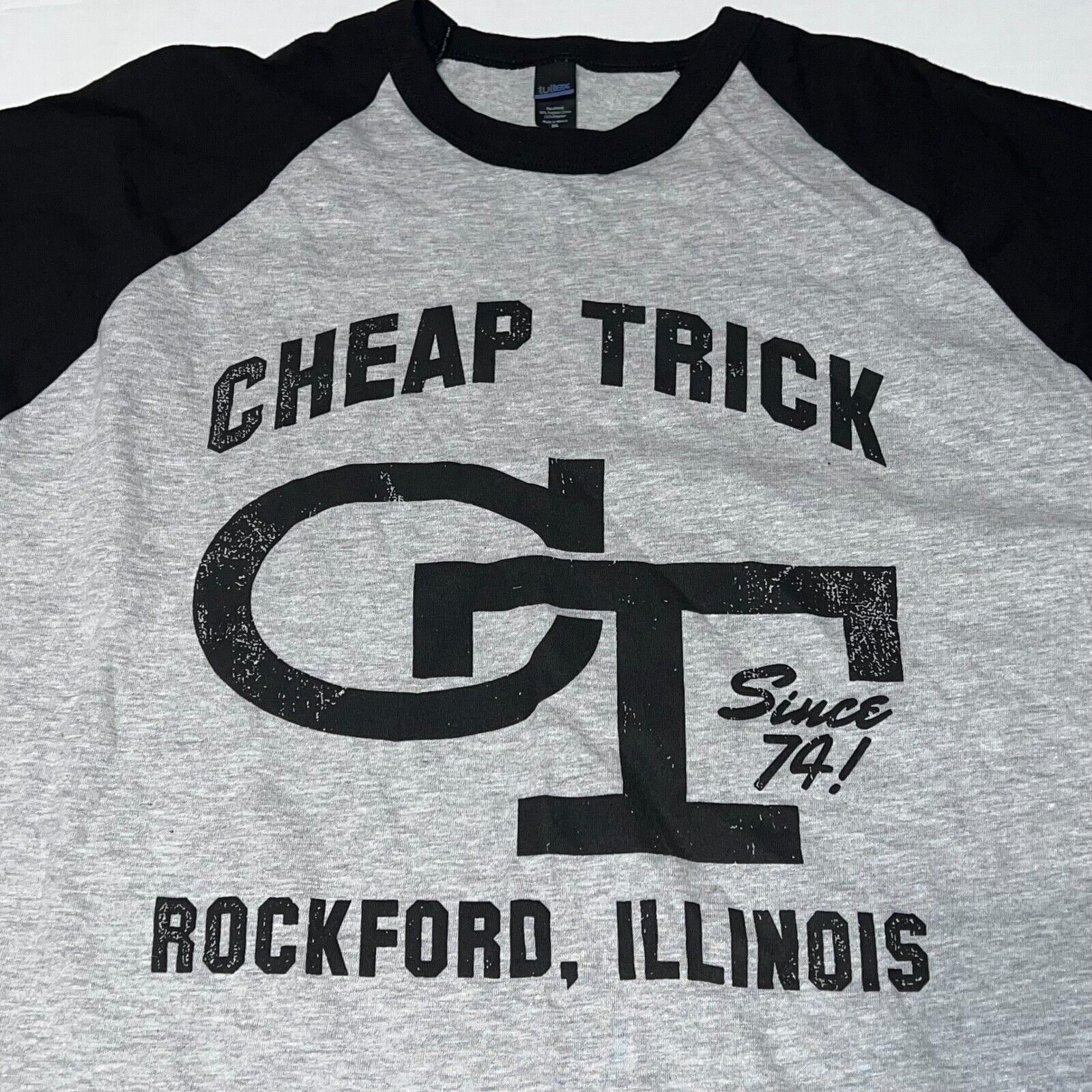 Tultex Cheap Trick Surrender 74 3/4 Sleeve Shirt Grey Men's 2XL Size US XXL / EU 58 / 5 - 2 Thumbnail