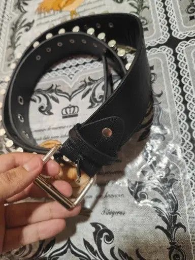Japanese Brand Kuriyama x Jun Bullet Studded PU Leather Belt Size ONE SIZE - 5 Thumbnail