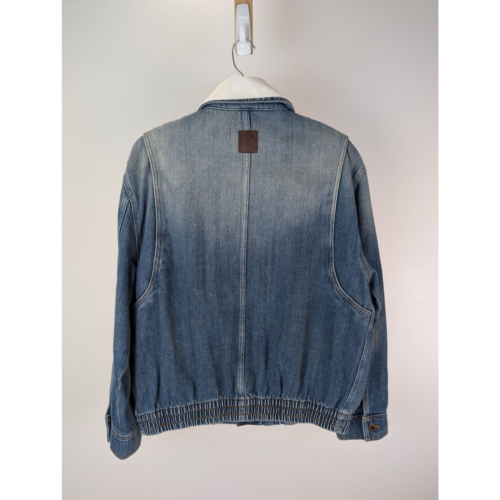 Loewe o1rshd1 Hybrid Denim Azul Zip-up Jacket in Blue Size US M / EU 48-50 / 2 - 8 Thumbnail