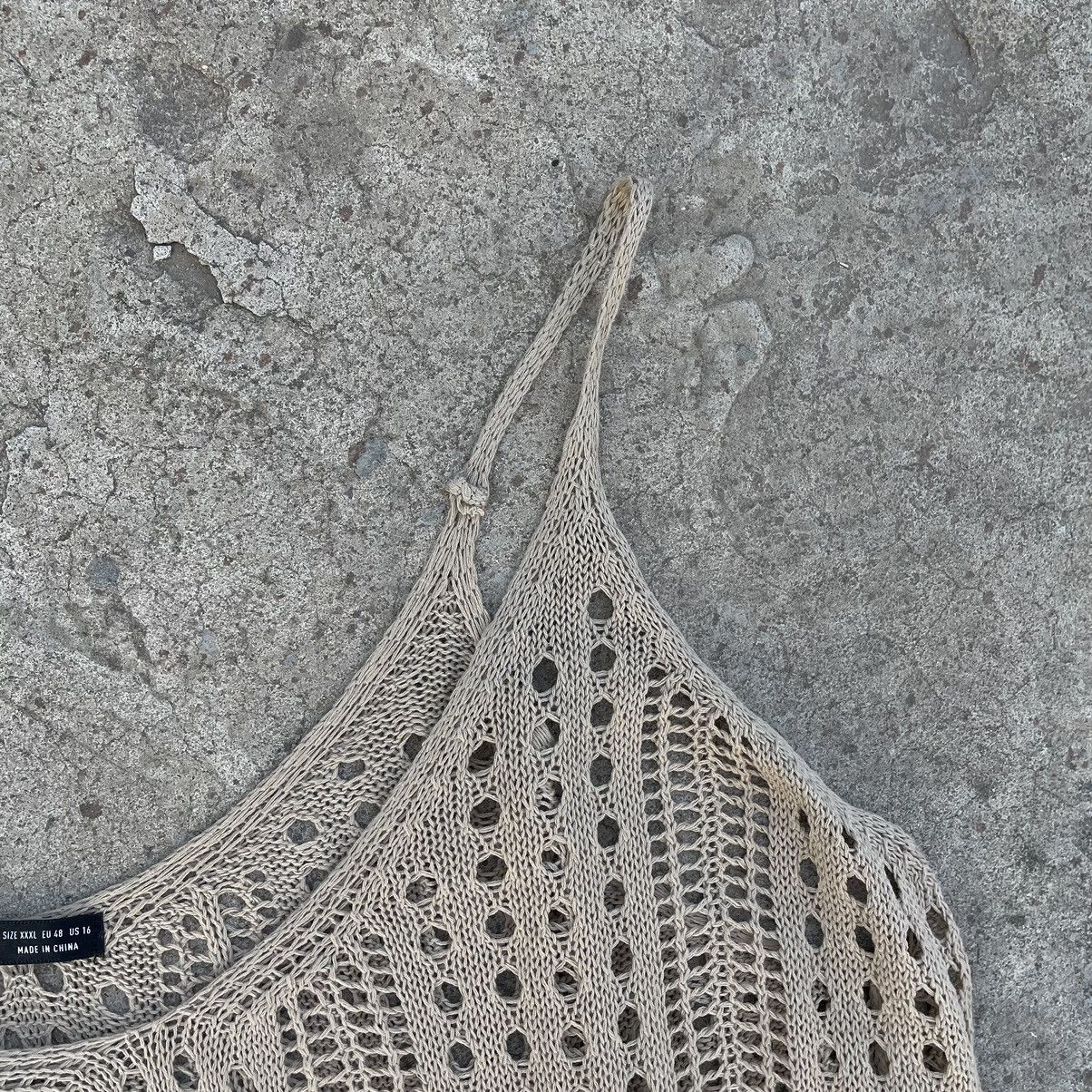 Japanese Brand × Vintage Vintage Japanese Style Tank Top Y2K 90s Knit Size 3XL / US 20-22 - 6 Thumbnail