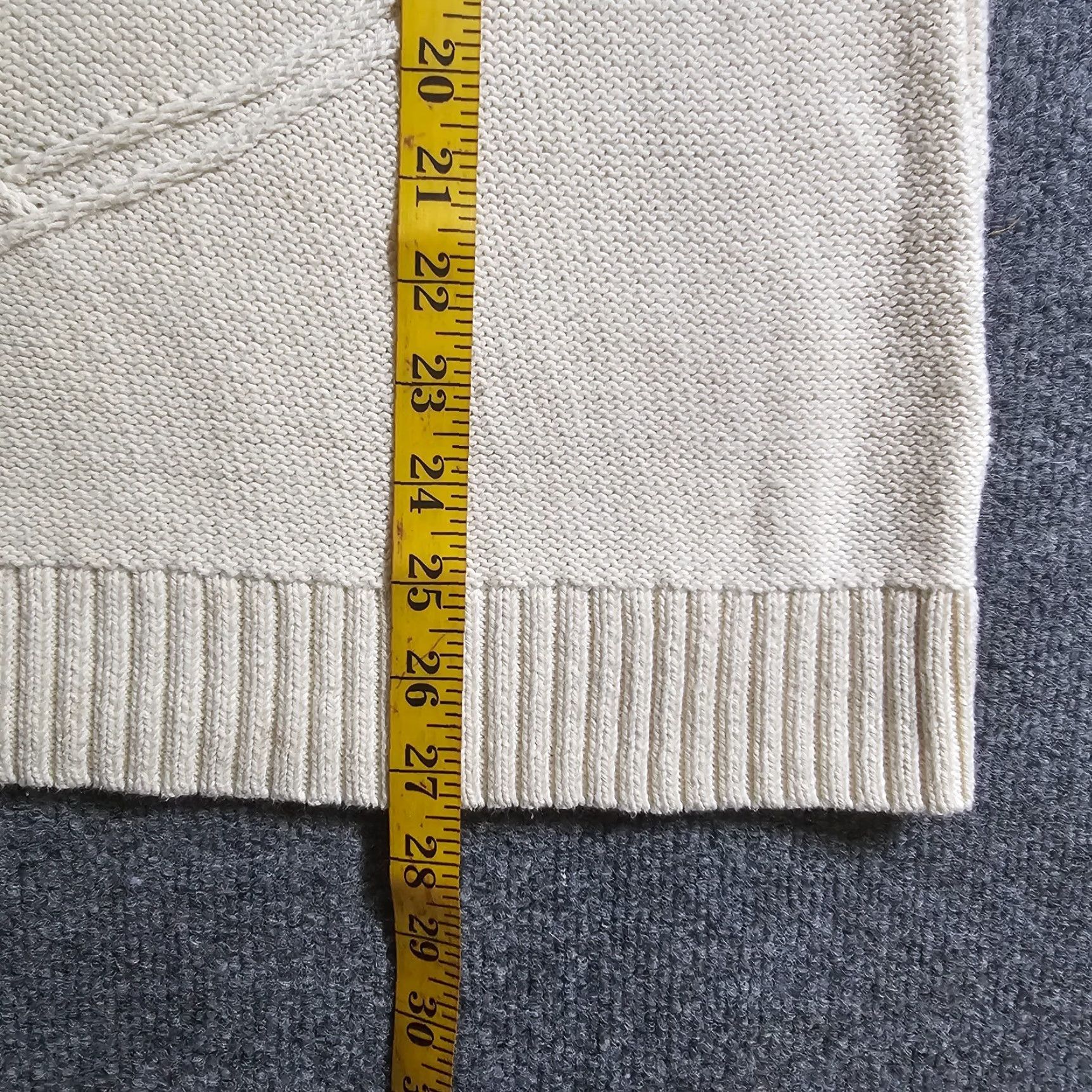 Talbots Talbots Sweater Womens Large Beige Fishermans Nautical Long Sleeve Anchor Casual Round Neck Knit Pullover Shirt 100% Cotton Size L / US 10 / IT 46 - 7 Thumbnail