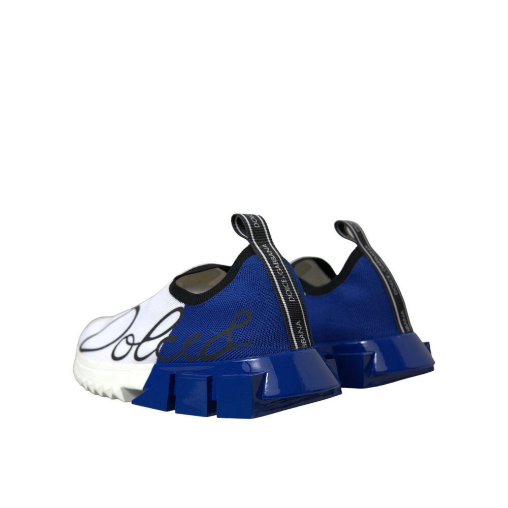 Dolce & Gabbana Dolce & Gabbana Chic Low Top Sorrento Sneakers in Blue and W Size US 6.5 / EU 39-40 - 4 Thumbnail