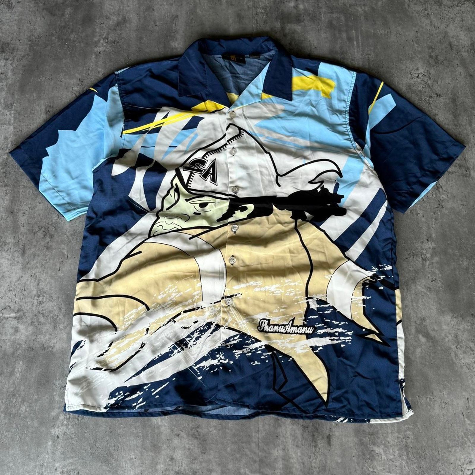 JNCO × Japanese Brand × Vintage Vintage Y2K Shanu Amanu Graphic Japanese Jnco Style Shirt Size US XL / EU 56 / 4 - 1 Thumbnail