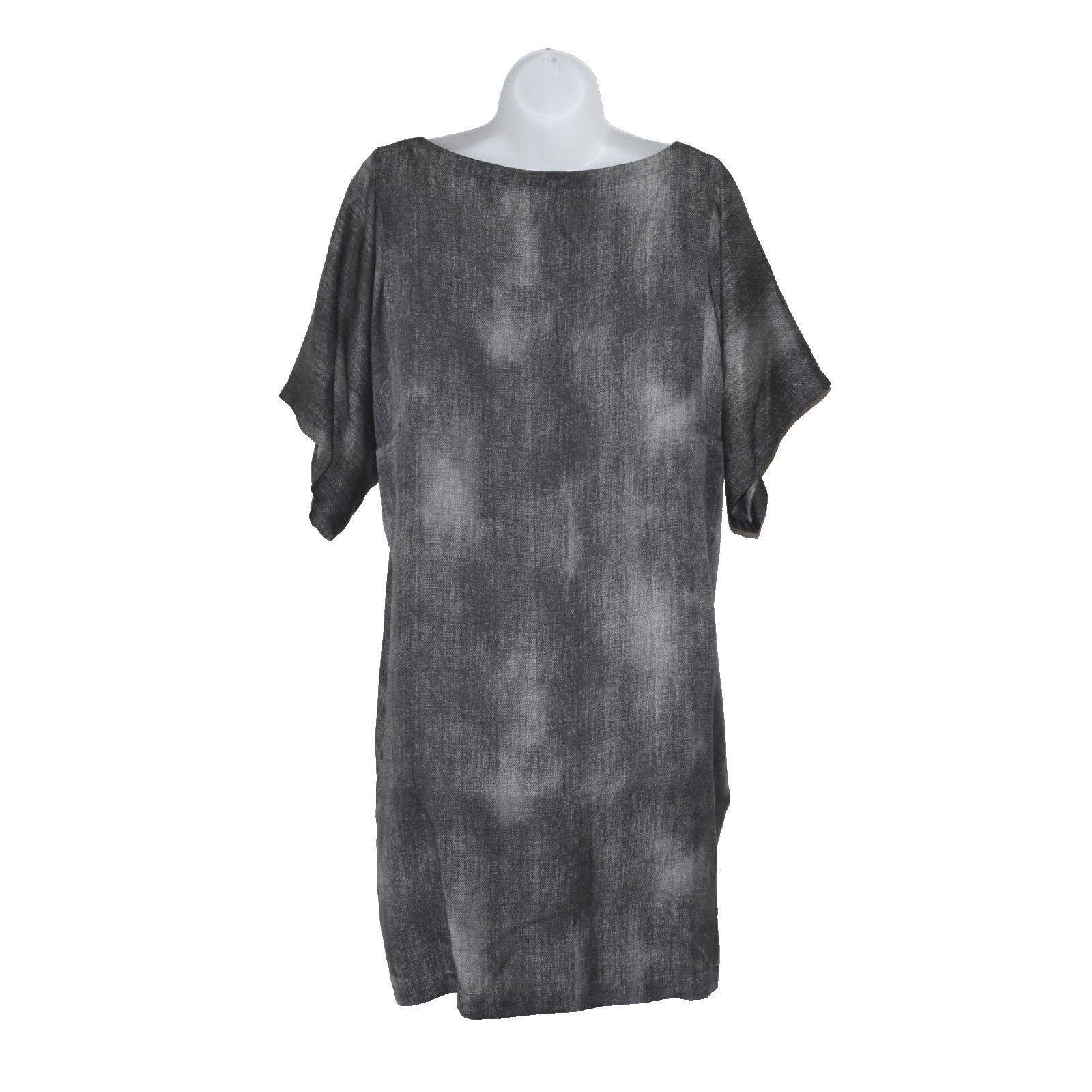 Eileen Fisher NEW EILEEN FISHER Silk Cotton Hazy Print Mini Shift Dress M Size M / US 6-8 / IT 42-44 - 4 Thumbnail