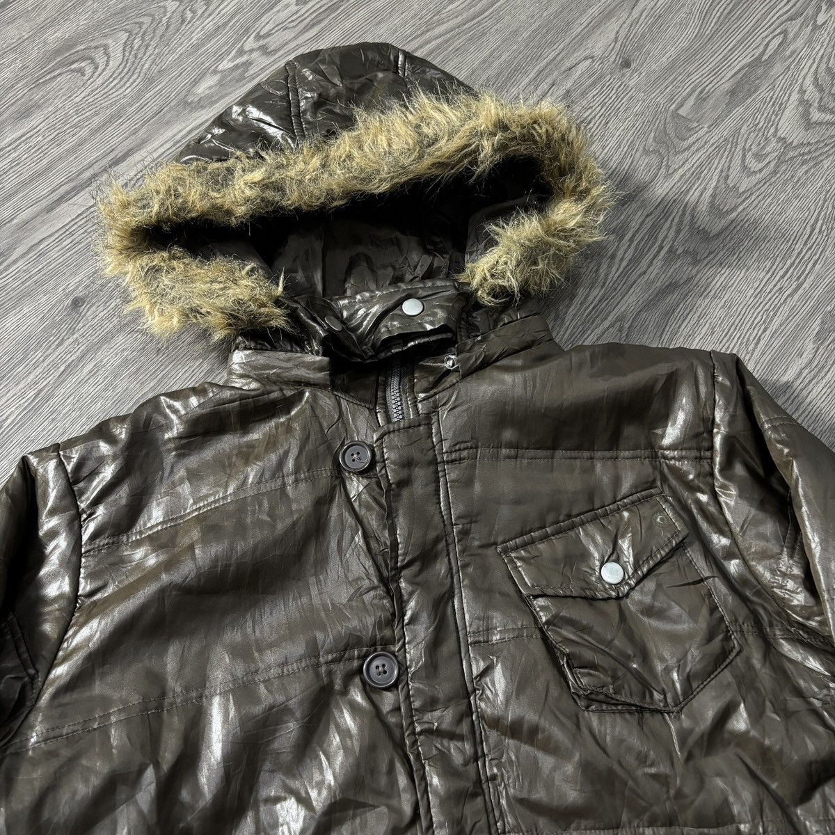Japanese Brand 🇯🇵Hcm Homme Puffer Fur Jacket🇯🇵 Size US L / EU 52-54 / 3 - 2 Thumbnail