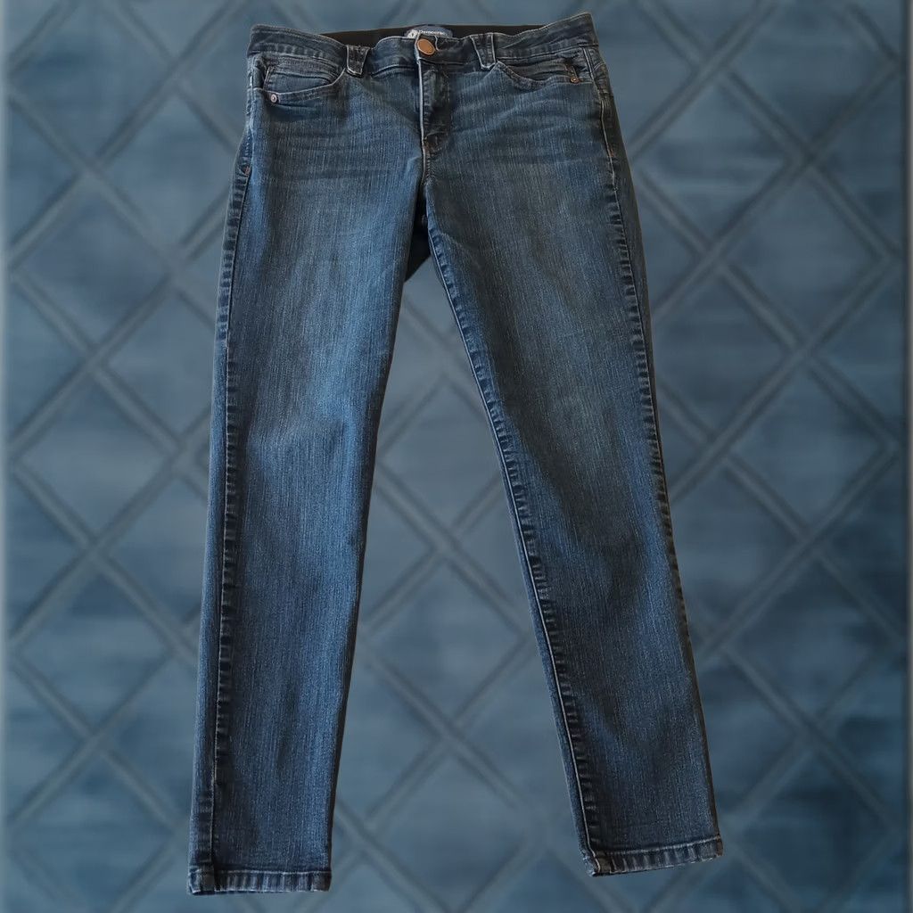 Vintage Democracy Absolution Skinny Jeans Womens Size 14 Blue Dark Wash Stretch 34x28 Jeans Women 5-Pocket Denim Size 36" / US 14 / IT 50 - 1 Thumbnail