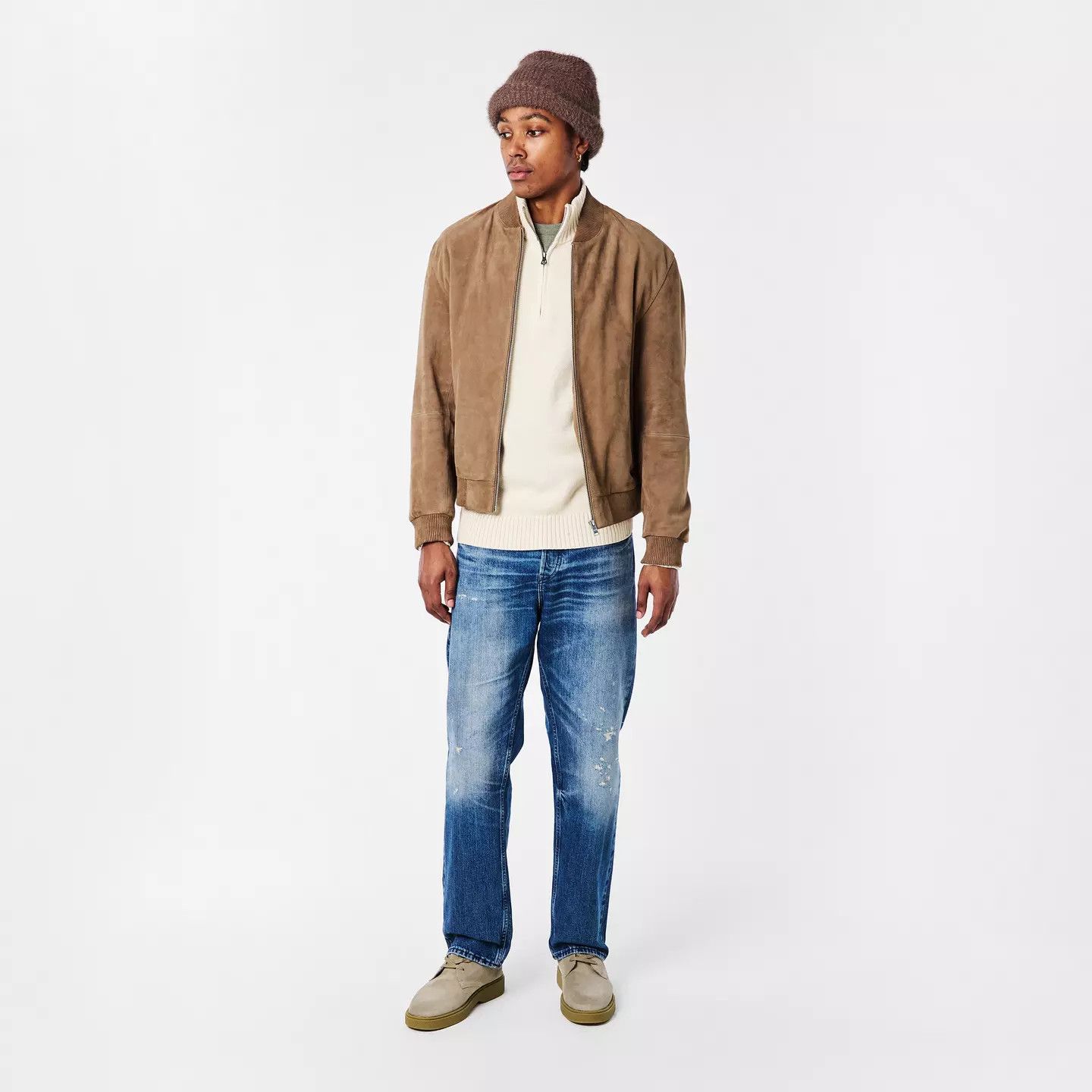 Calvin Klein o1g2r1mq0426 Suede Desert Boots in Beige Size US 10 / EU 43 - 6 Thumbnail