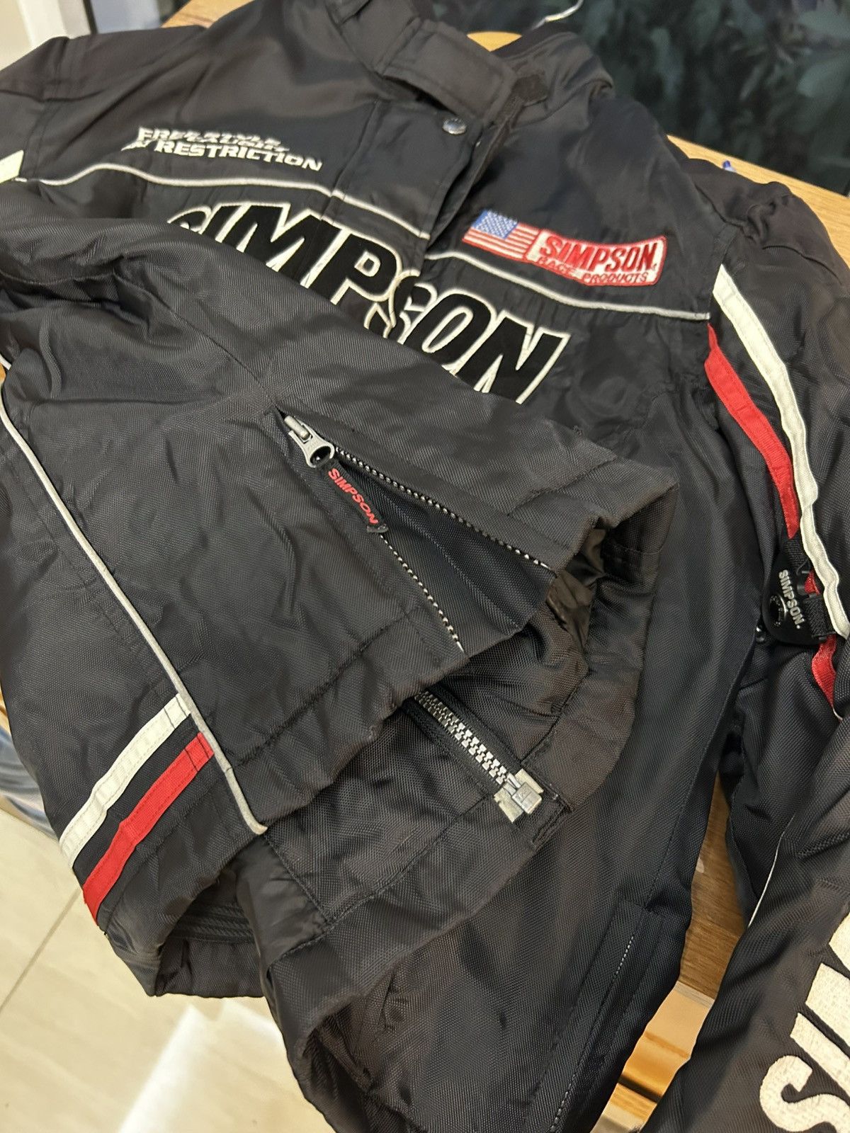 Vintage SIMPSON Girl Biker Vintage Racing Motorcycle jacket Size M / US 6-8 / IT 42-44 - 5 Thumbnail