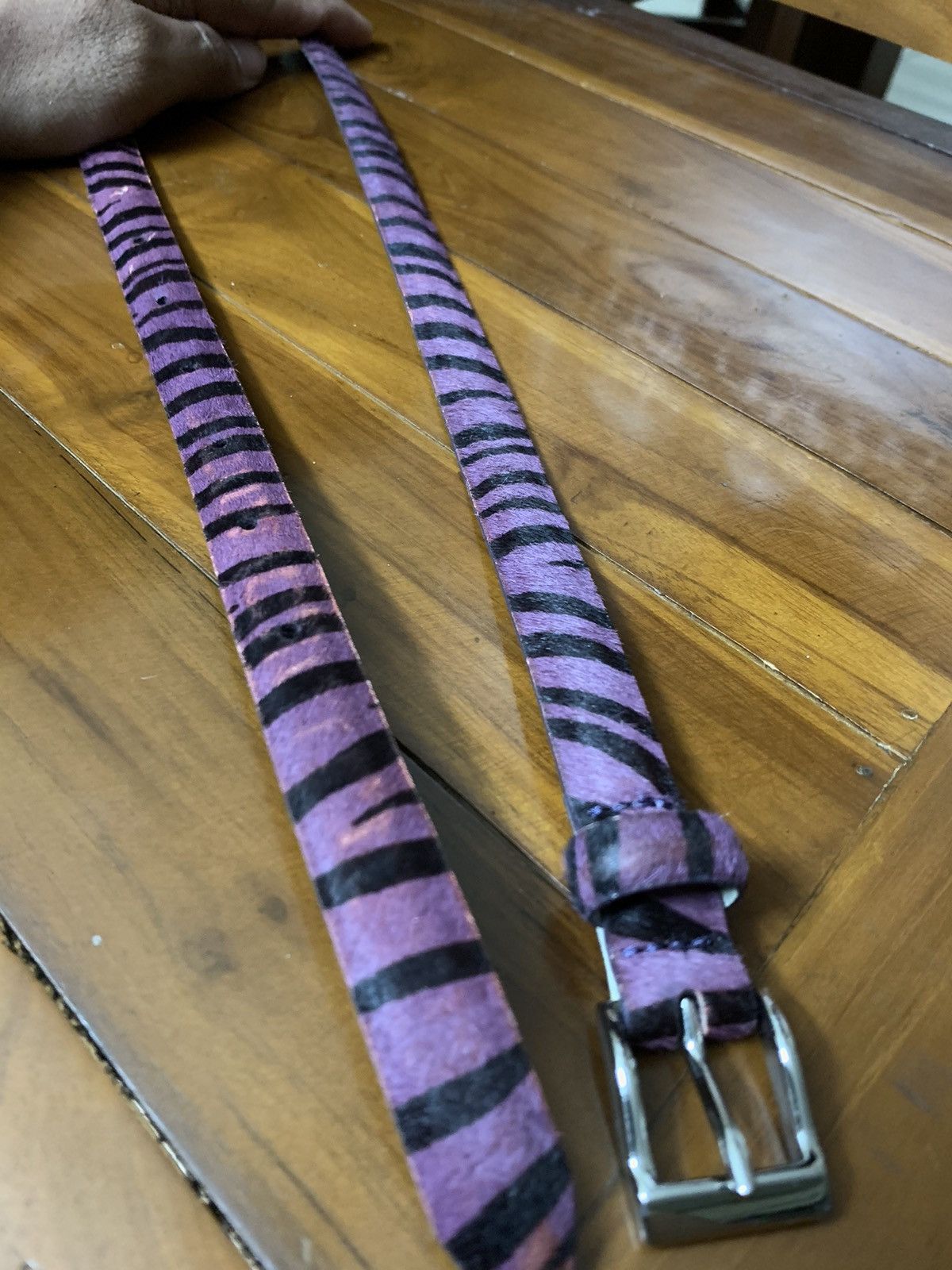 Other Purple Zebra stripes belt Size ONE SIZE - 3 Thumbnail