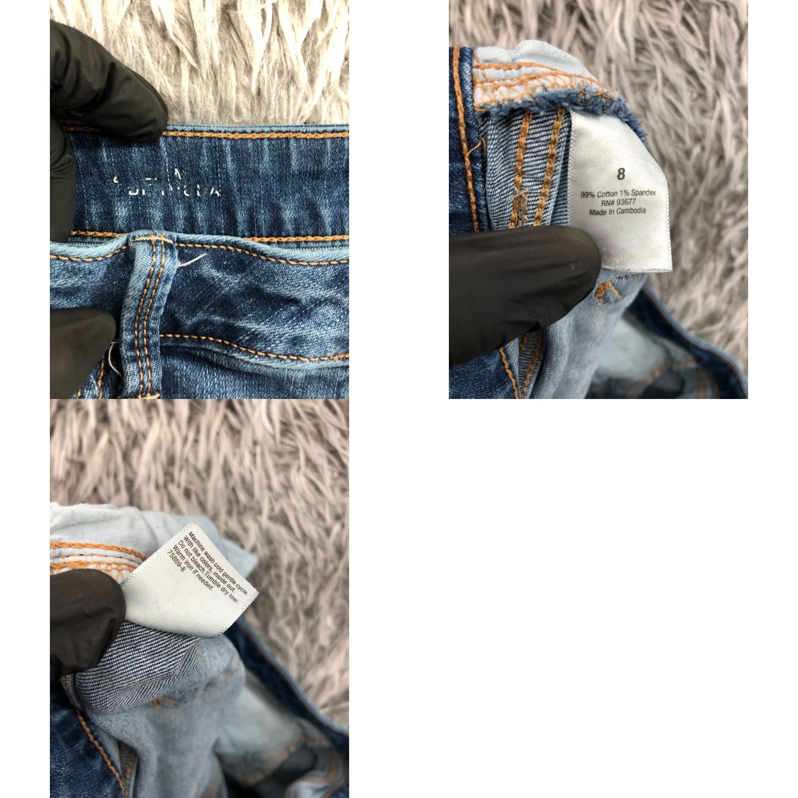 Vintage a.n.a Bermuda Shorts Womens Regular Size 8 Mid Rise Blue Denim 5-Pocket Bermuda Casual Wear Mens? No. Size 30" / US 8 / IT 44 - 8 Thumbnail