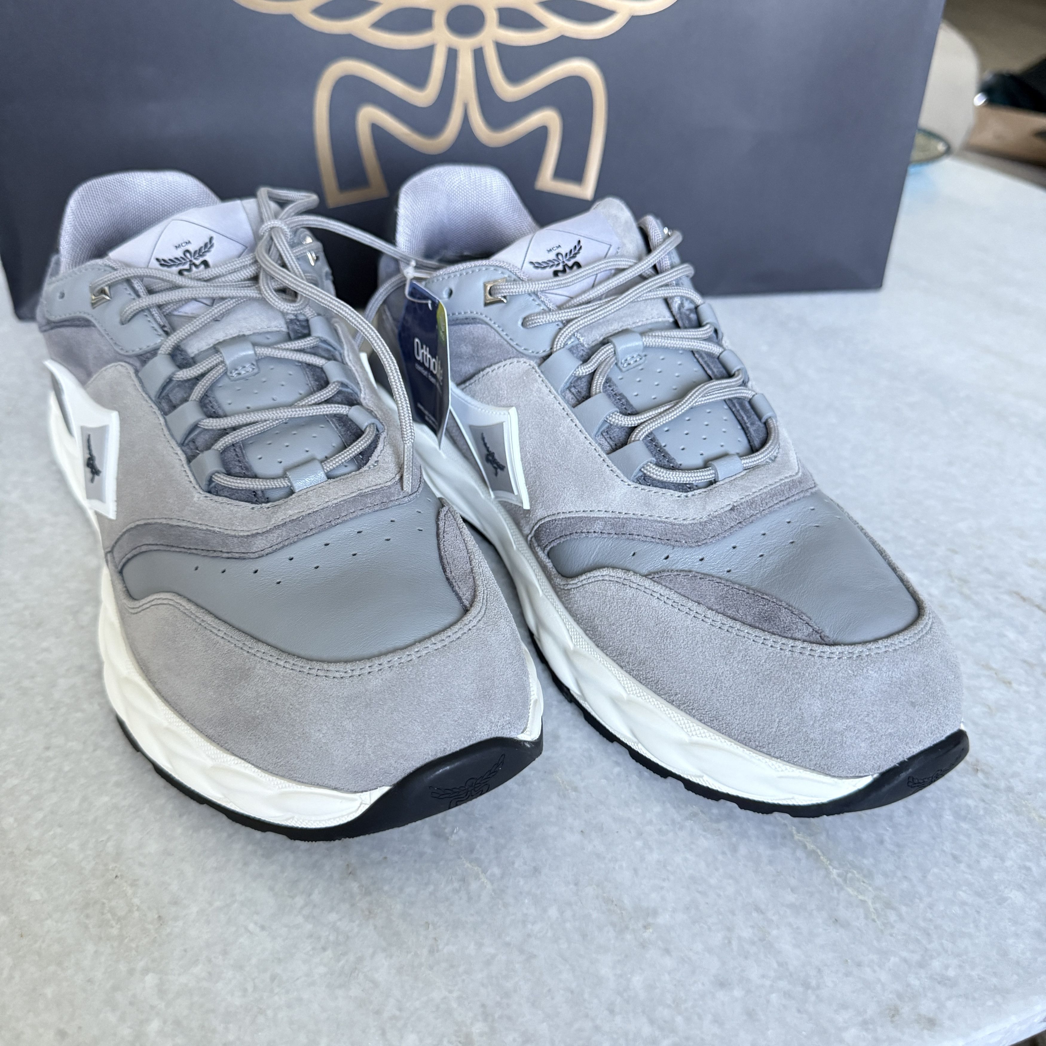 MCM MCM Skywander Low Top Sneakers Men's Ice Gray, Sz 44 Size US 11 / EU 44 - 1 Thumbnail
