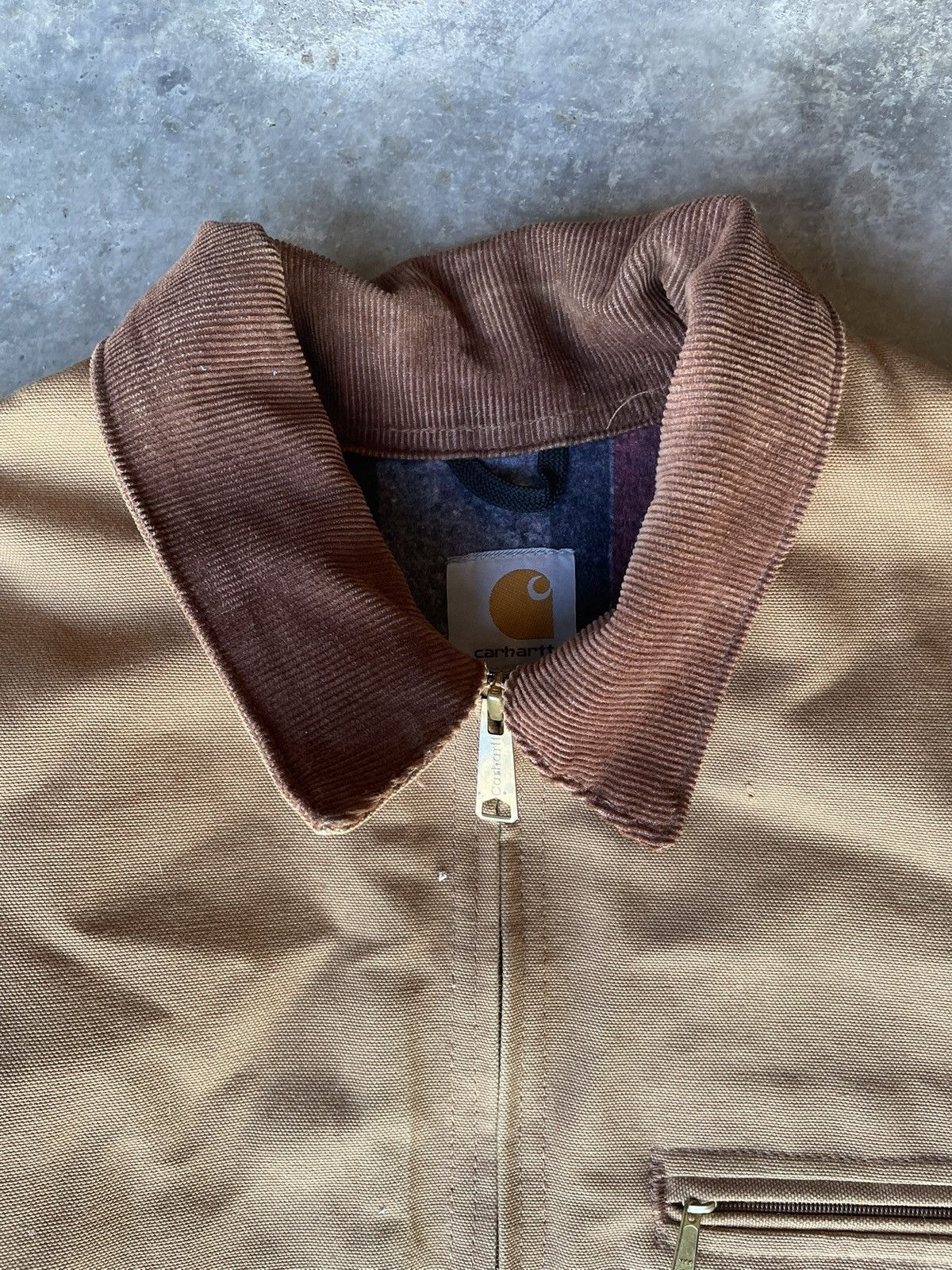 Carhartt Vintage 90s Carhartt J01 Detroit Jacket Blanket Lined Large Size US XXL / EU 58 / 5 - 5 Thumbnail