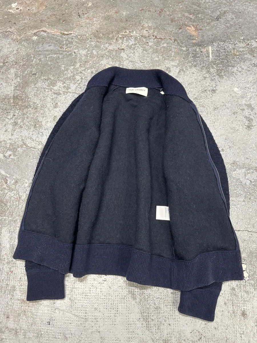 Our Legacy AW2015 Our Legacy Wool Shaggy Navy Zip-Up Sweater Size US M / EU 48-50 / 2 - 6 Thumbnail