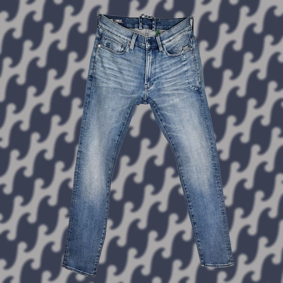 G-Star G-Star Lancet Skinny Jeans Men W28 L32 Denim Blue 92% Cotton 6% Elastomultiester 2% Elastane Jeans Mens Regular Fit Vintage: No Size US 28 / EU 44 - 1 Thumbnail
