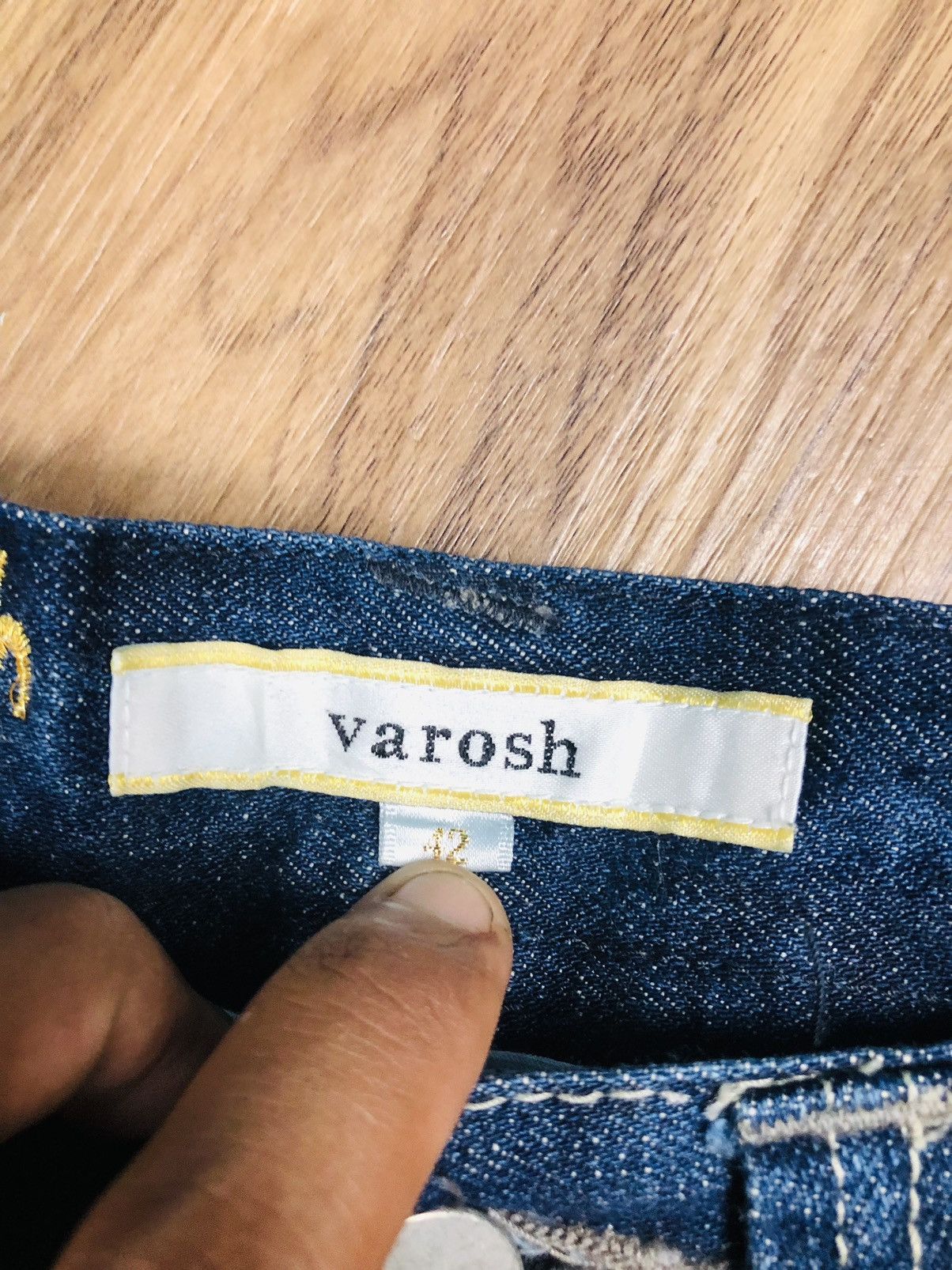 If Six Was Nine Varosh Designer Ripped Jeans with Ankle Zips (40) Size 42" / US 20 - 11 Thumbnail