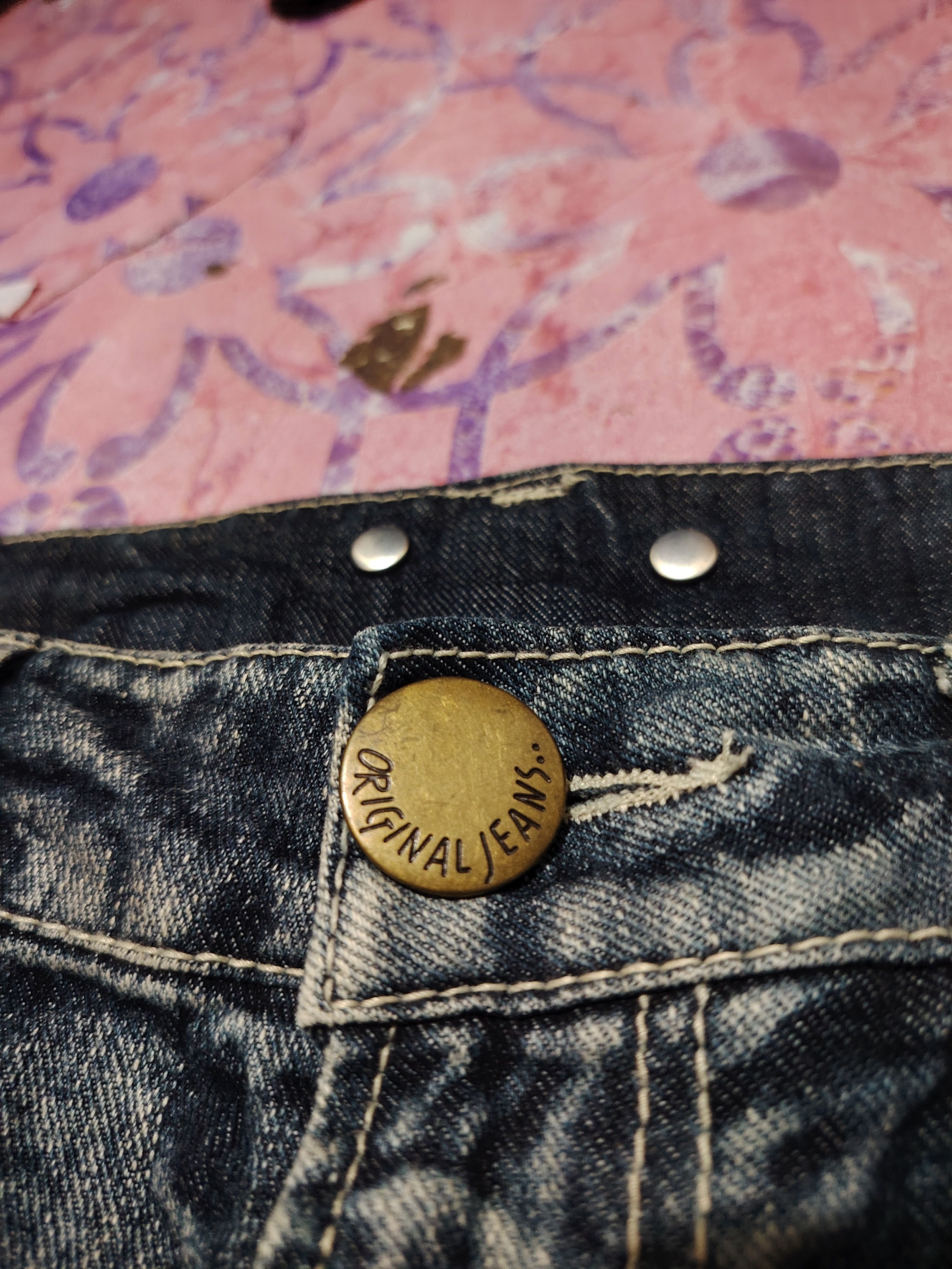 Who Decides War Japanese original Jeans Mudwash Rusty Distressed Jeans Size US 33 - 8 Thumbnail