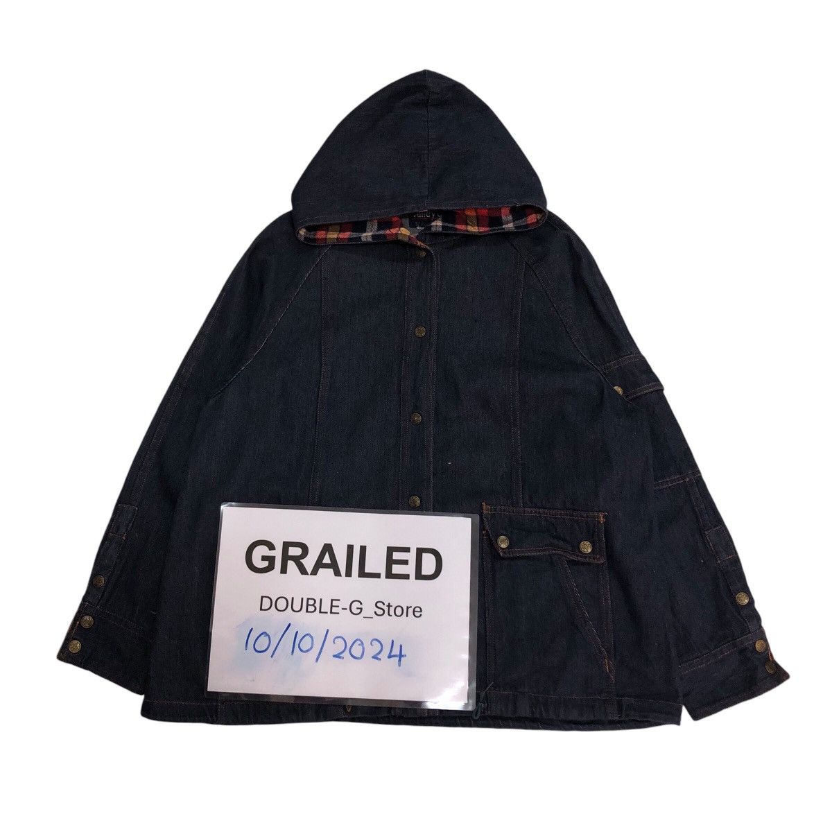 Japanese Brand 📌Vintage Denim Jacket Biker Design Valley Co Hoodie Size US M / EU 48-50 / 2 - 1 Thumbnail