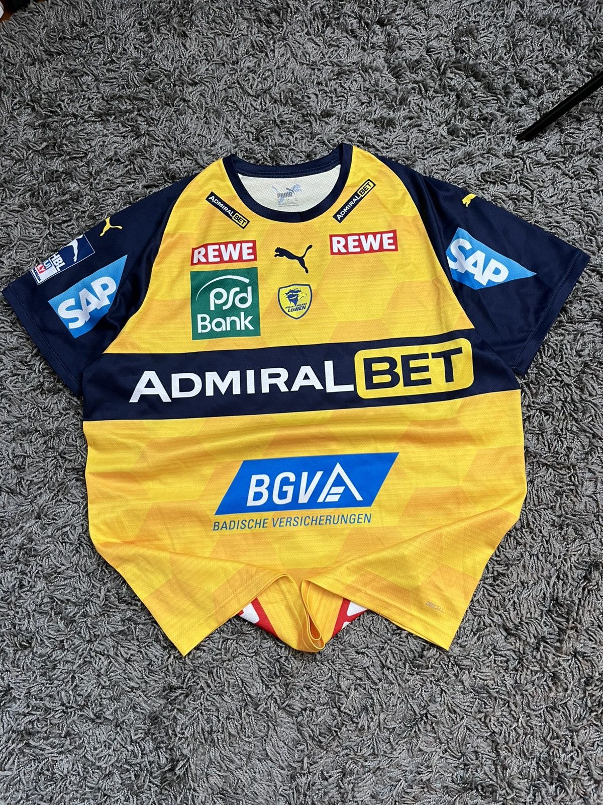 Puma Puma Rhein-Neckar Löwen 2020/21 Home Handball Jersey Size US XXL / EU 58 / 5 - 2 Thumbnail