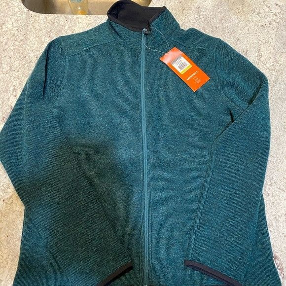 Merrell Merrell Montana Sweater‎ Wool Blend Fleece Full Zip Jacket - Size US XXL / EU 58 / 5 - 3 Thumbnail