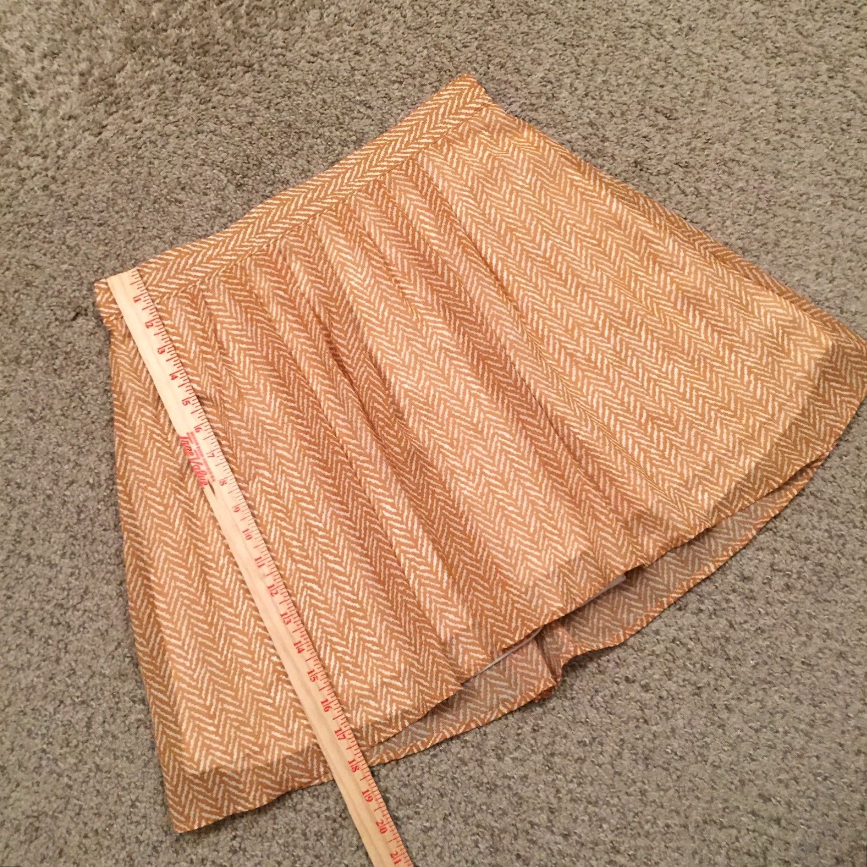 Old Navy Old Navy Skirt Women M Beige Herringbone Lined Pull On A-Line Elastic Waist Short Size 32" / US 10 / IT 46 - 4 Thumbnail